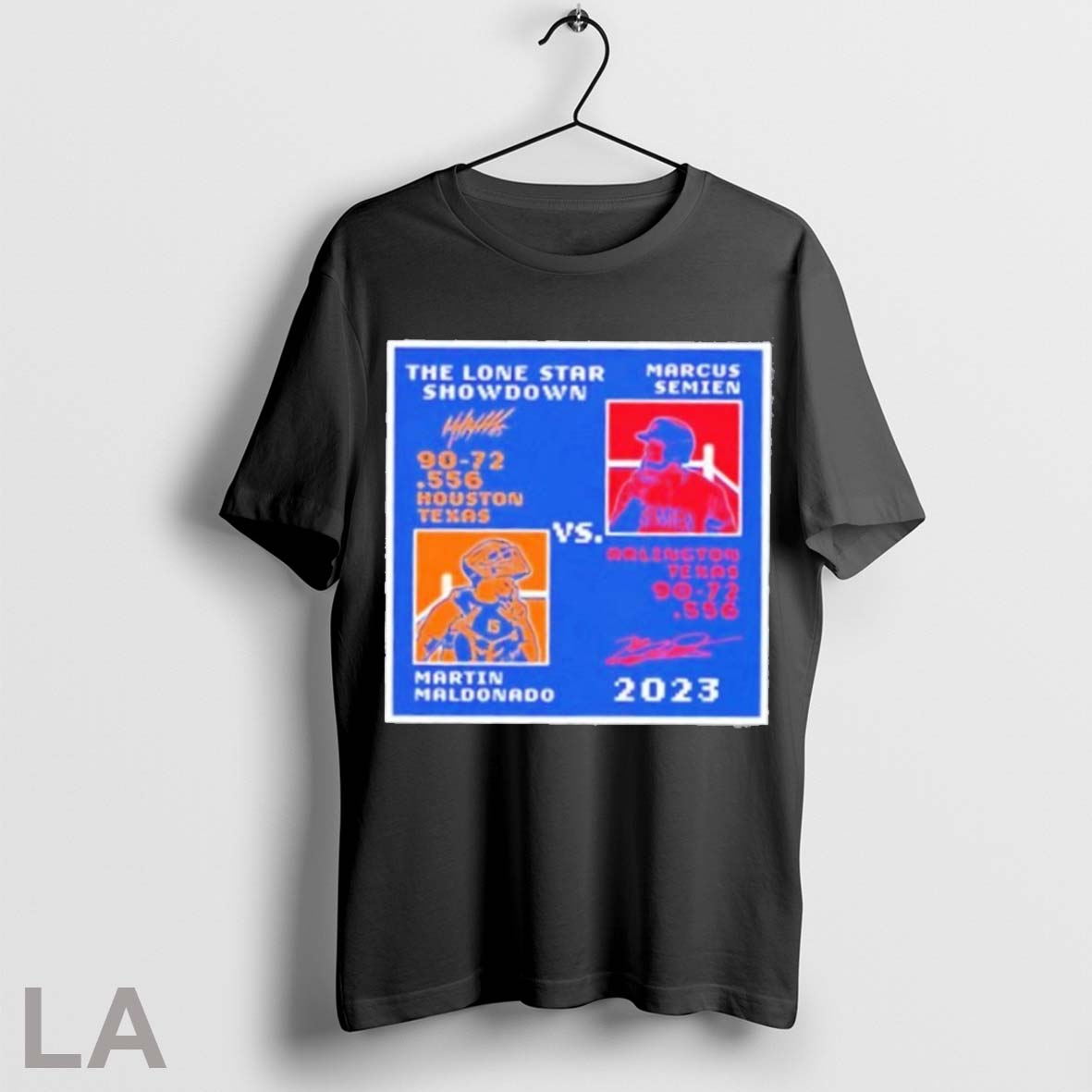 Original Semien Maldolado Lone Star Showdown - Adult & Kids T-Shirts, Sweatshirts & Hoodies apparel design preview 1