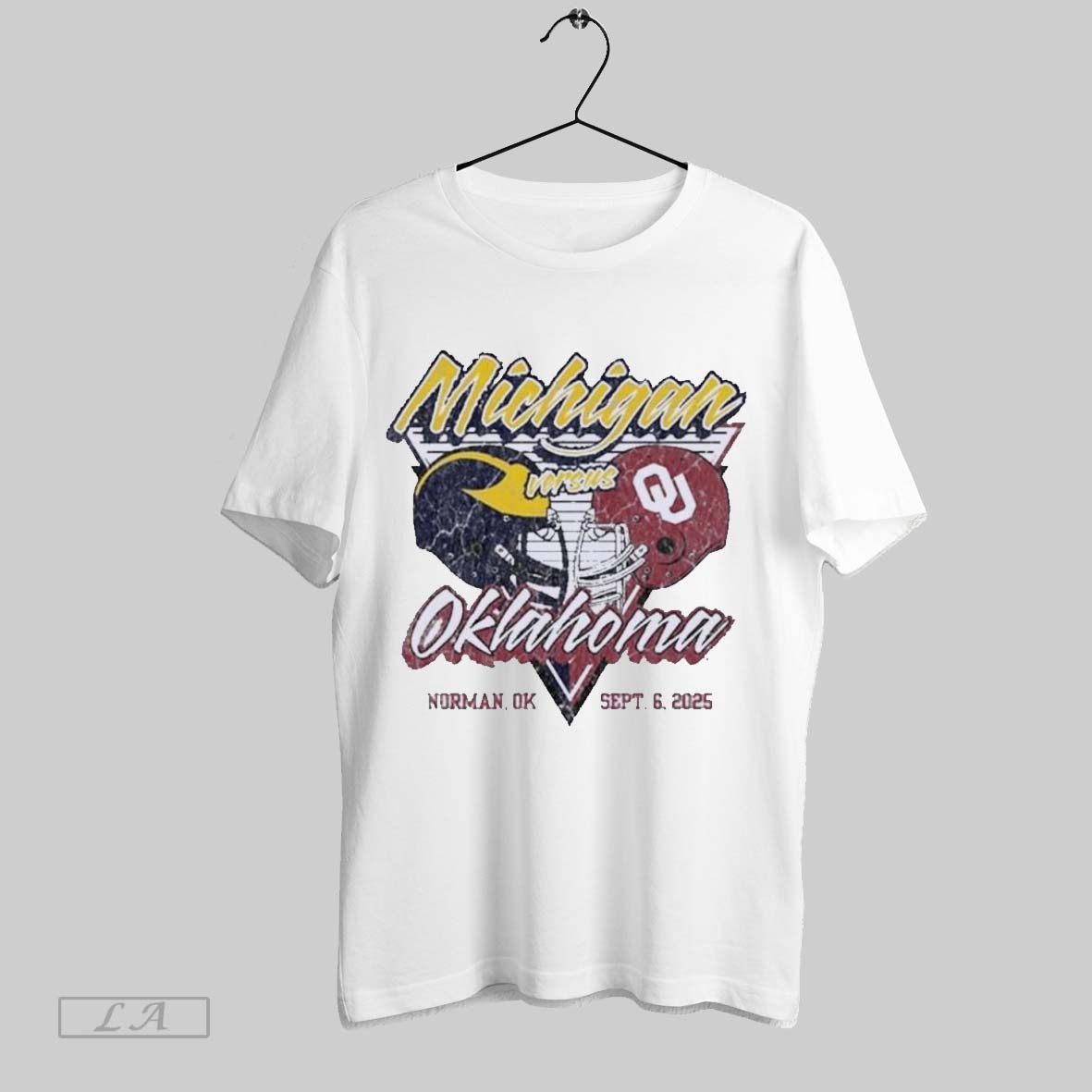 Original Sept 6 2025 Michigan Vs Oklahoma - Adult & Kids T-Shirts, Sweatshirts & Hoodies apparel design preview 1