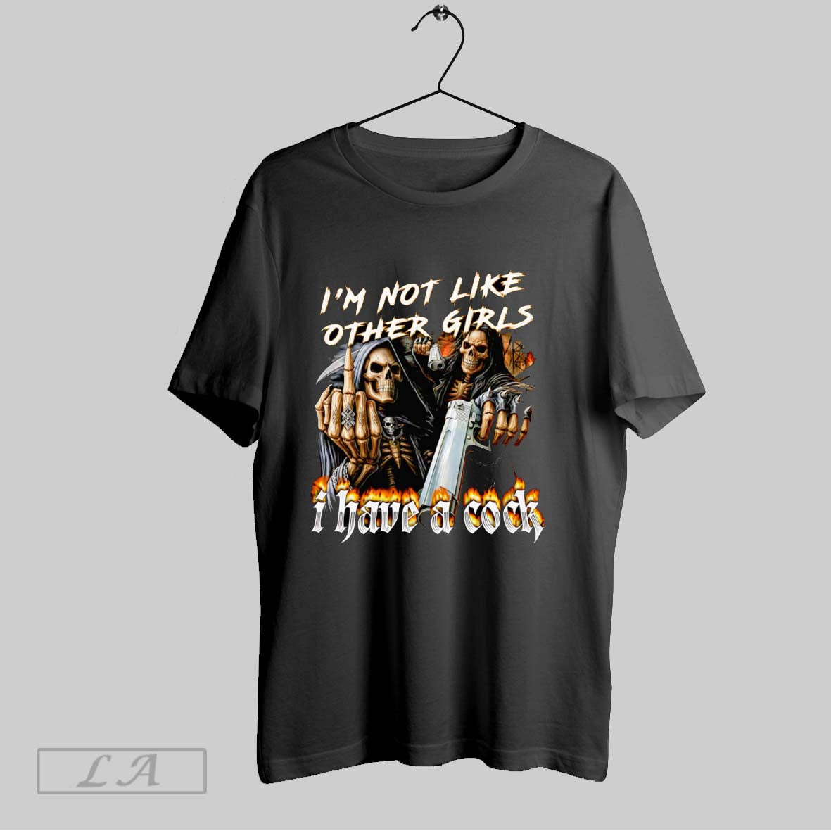 Original Skeleton Im Not Like Other Girls I Have A - Adult & Kids T-Shirts, Sweatshirts & Hoodies apparel design preview 1
