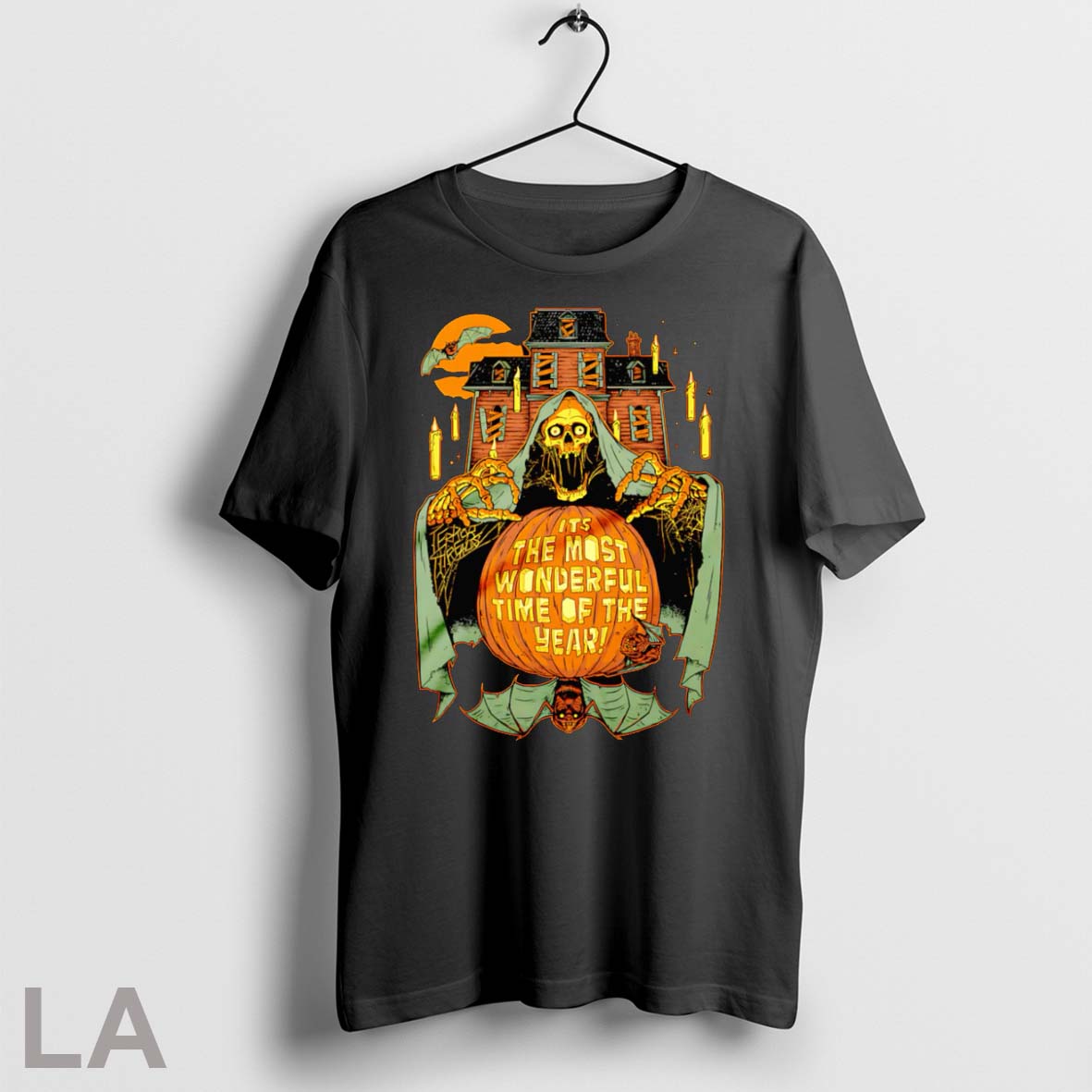 Original Skeleton Pumpkin Its The Most Wonderful Time - Adult & Kids T-Shirts, Sweatshirts & Hoodies apparel design preview 1