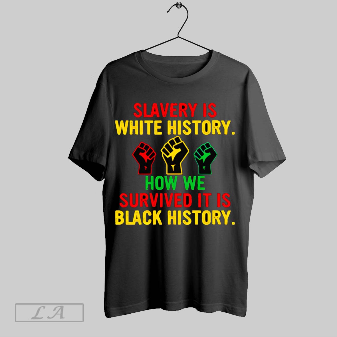 Original Slavery Is White History How We Survived - Adult & Kids T-Shirts, Sweatshirts & Hoodies apparel design preview 1