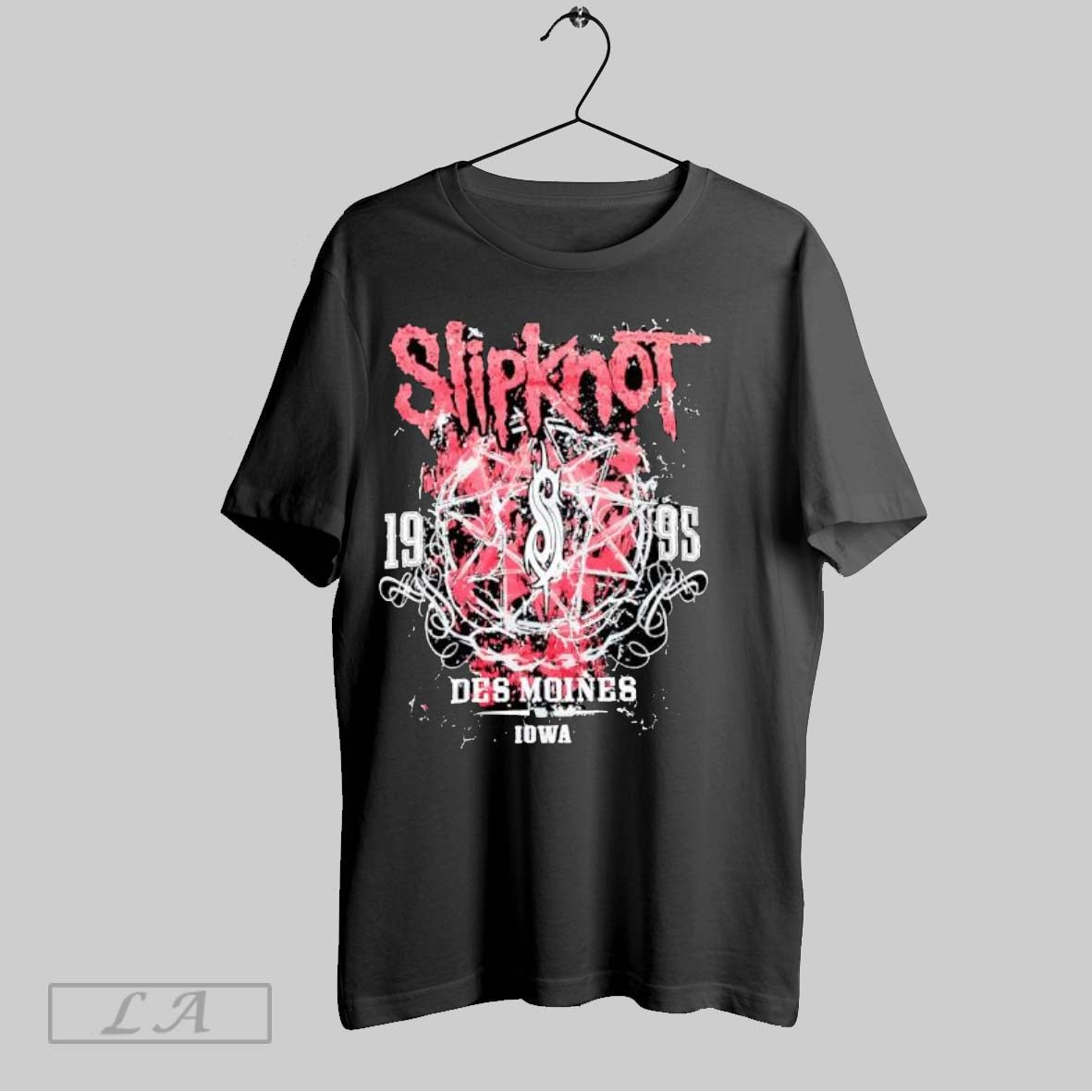 Original Slipknot 1995 Des Moines Iowa Pentagram - Adult & Kids T-Shirts, Sweatshirts & Hoodies apparel design preview 1
