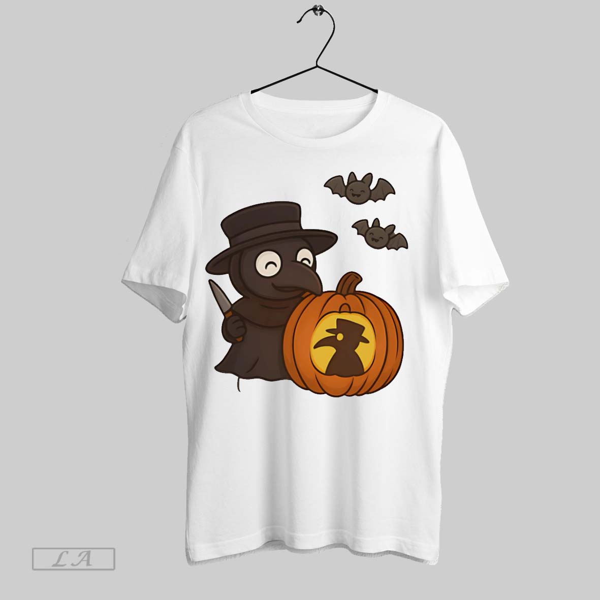 Original Spooky Cute Plague Doctor Pumpkin - Adult & Kids T-Shirts, Sweatshirts & Hoodies apparel design preview 1