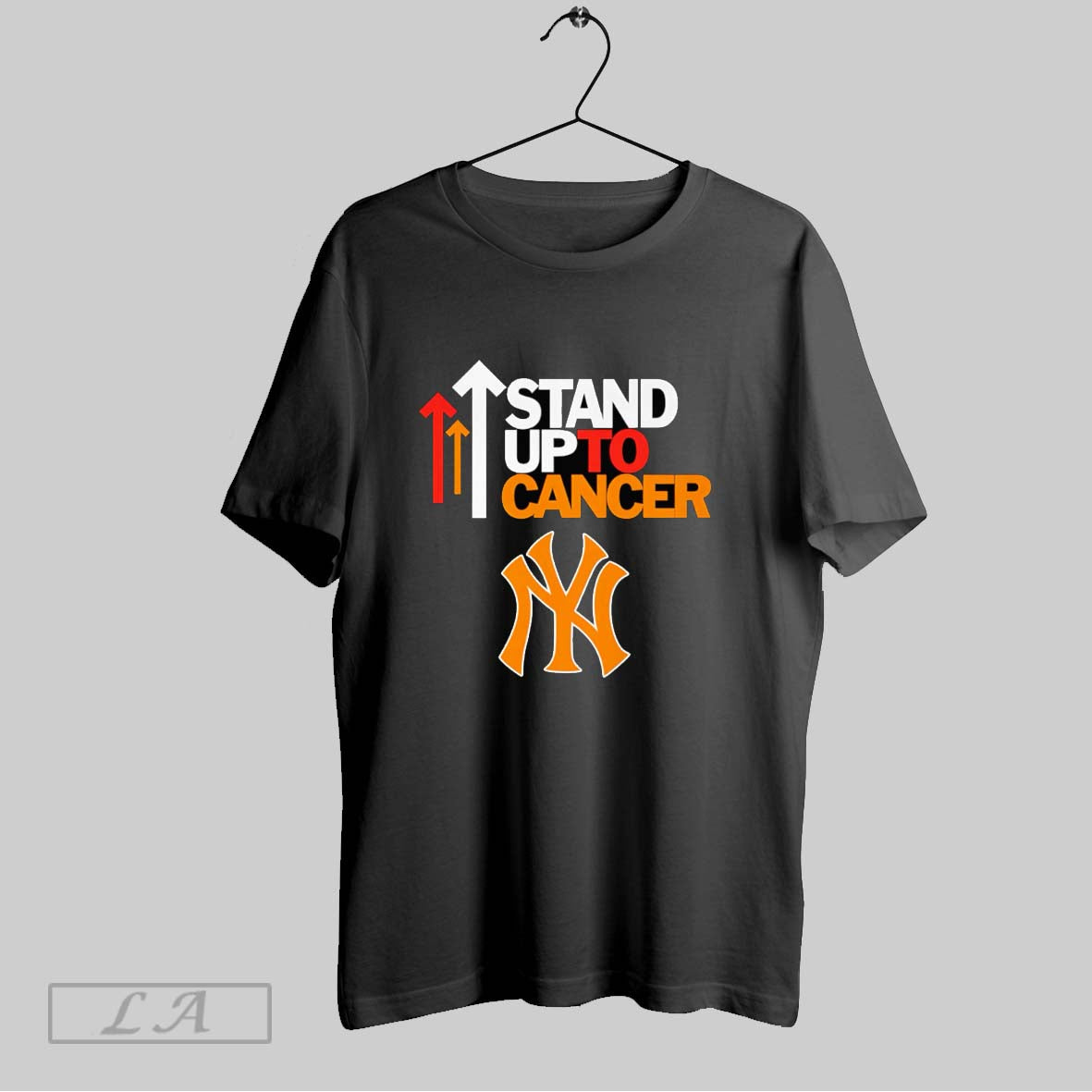 Original Stand Up To Cancer New York Yankees - Adult & Kids T-Shirts, Sweatshirts & Hoodies apparel design preview 1