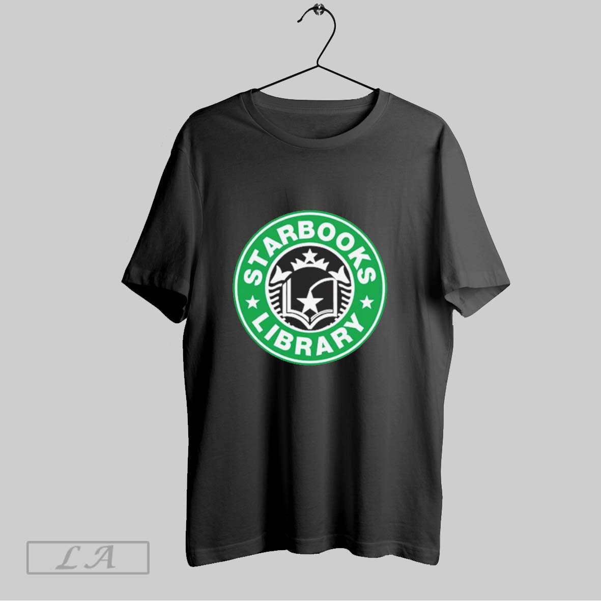 Original Starbooks Library Logo Parody - Adult & Kids T-Shirts, Sweatshirts & Hoodies apparel design preview 1