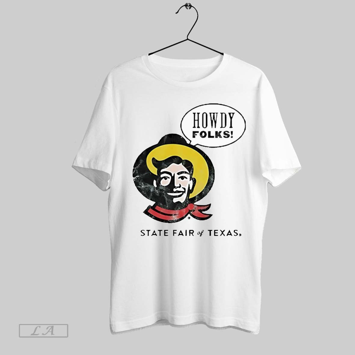 Original State Fair Of Texas Howdy Folks Cowboy - Adult & Kids T-Shirts, Sweatshirts & Hoodies apparel design preview 1