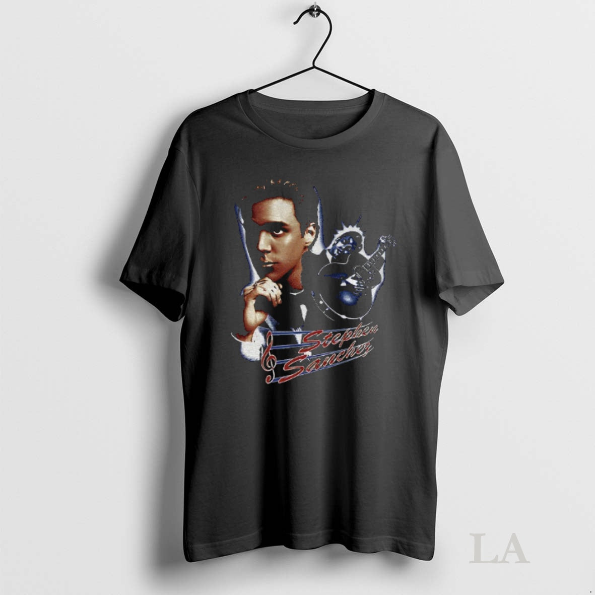 Original Stephen Sanchez Guitar Portrait - Adult & Kids T-Shirts, Sweatshirts & Hoodies apparel design preview 1