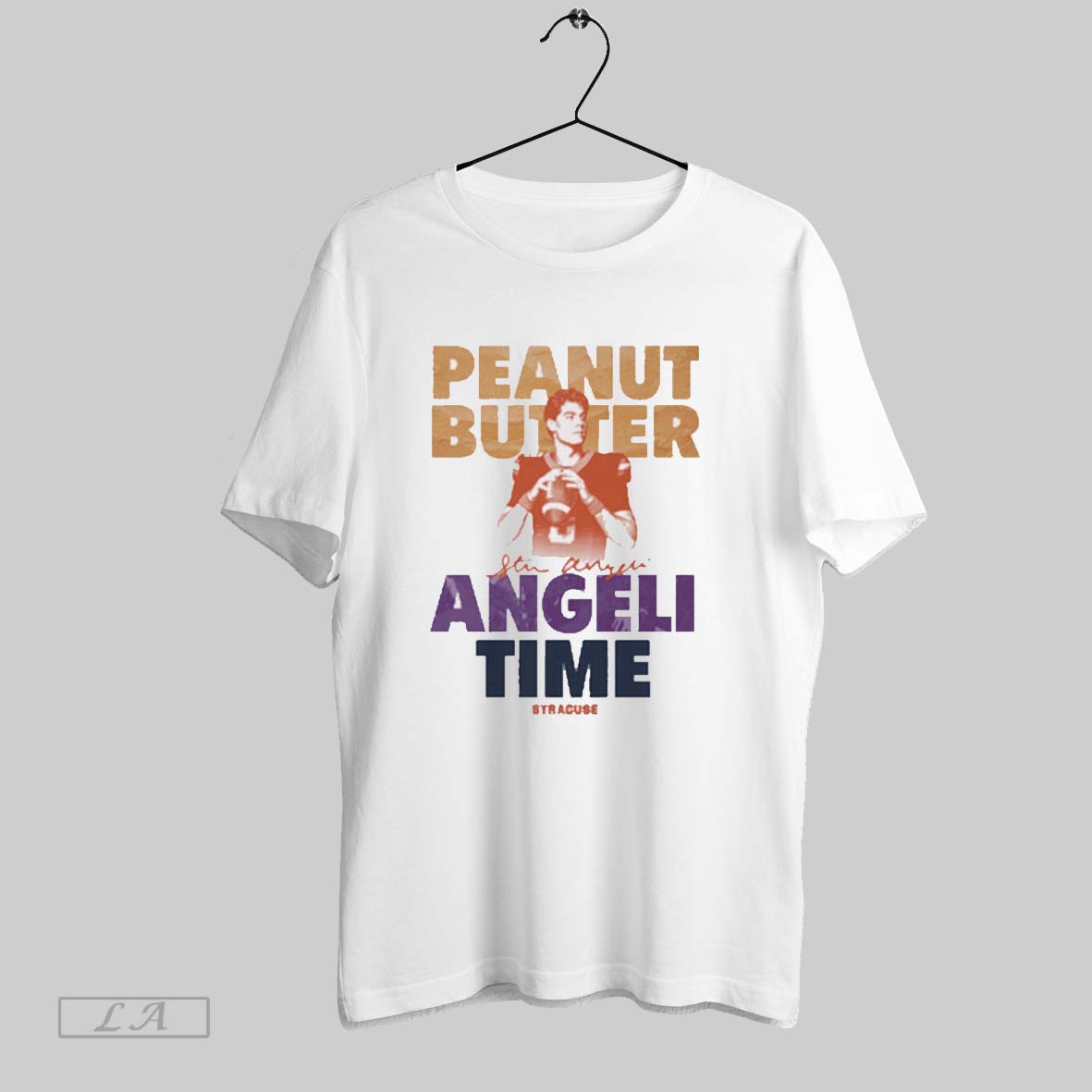 Original Steve Angeli Peanut Butter Time Syracuse - Adult & Kids T-Shirts, Sweatshirts & Hoodies apparel design preview 1