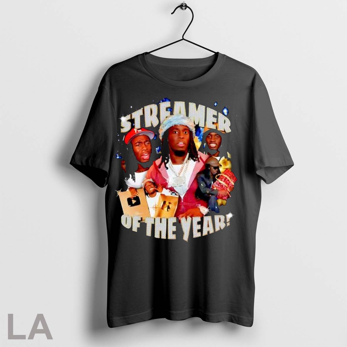 Original Streamer Of The Year Kai Cenat Vintage - Adult & Kids T-Shirts, Sweatshirts & Hoodies apparel design preview 1