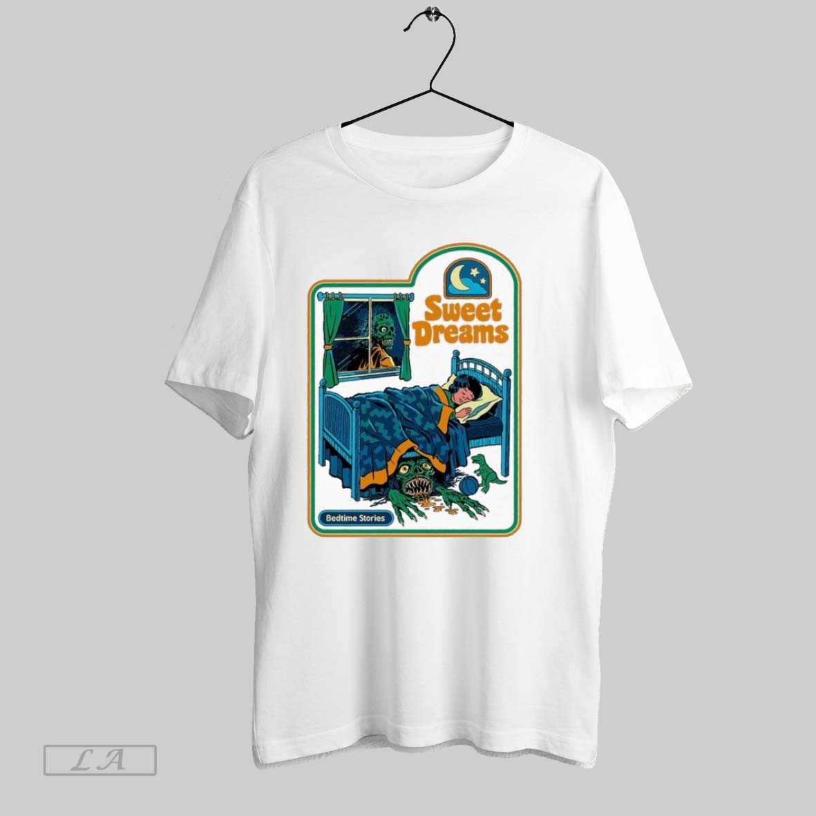 Original Sweet Dreams Bedtime Stories Monster - Adult & Kids T-Shirts, Sweatshirts & Hoodies apparel design preview 1