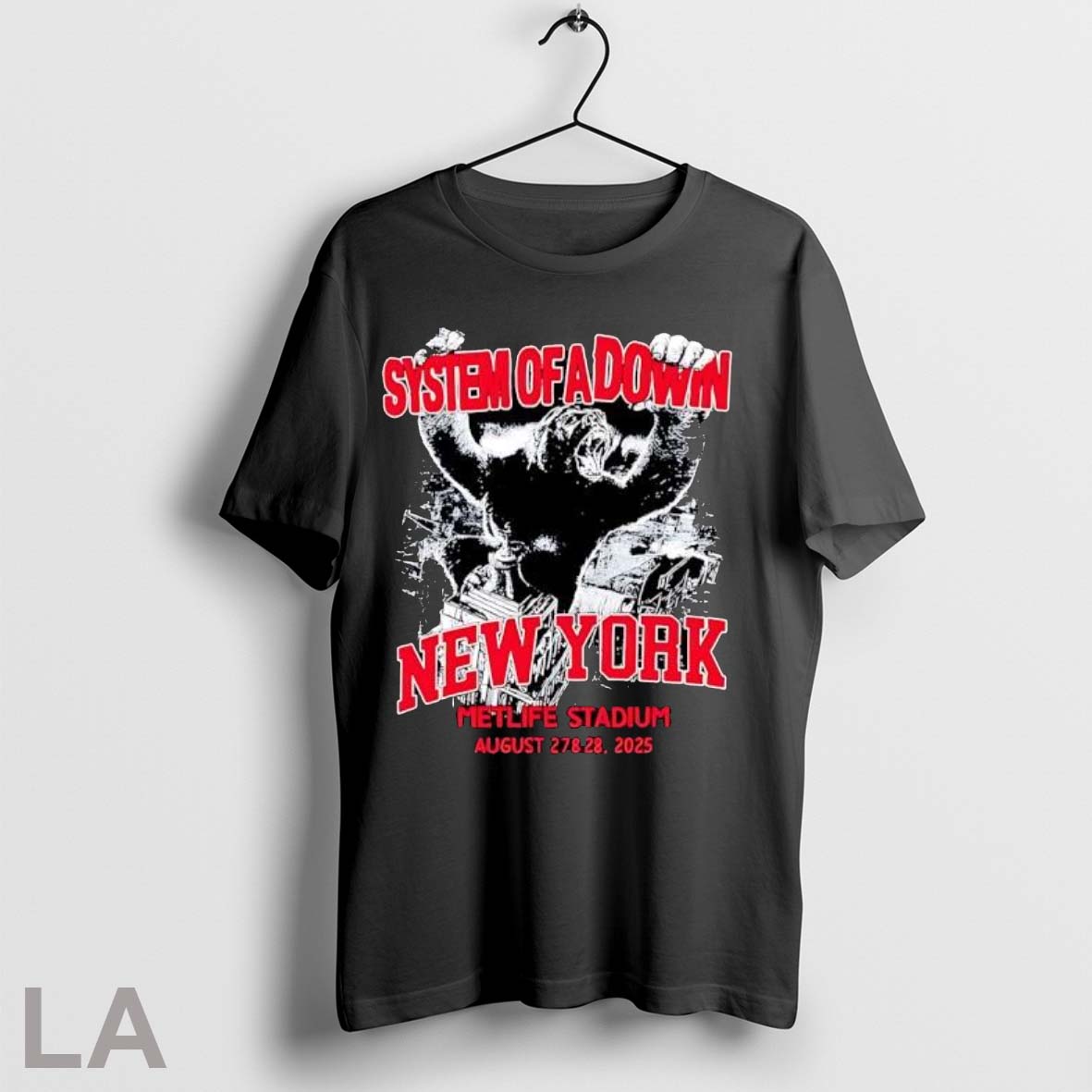 Original System Of A Down New York City King Kong - Adult & Kids T-Shirts, Sweatshirts & Hoodies apparel design preview 1