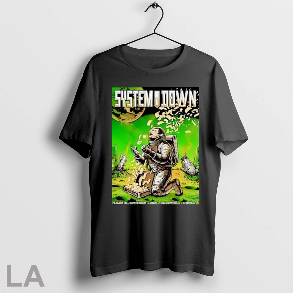 Original System Of A Down Chicago Il 2025 Night 2 - Adult & Kids T-Shirts, Sweatshirts & Hoodies apparel design preview 1