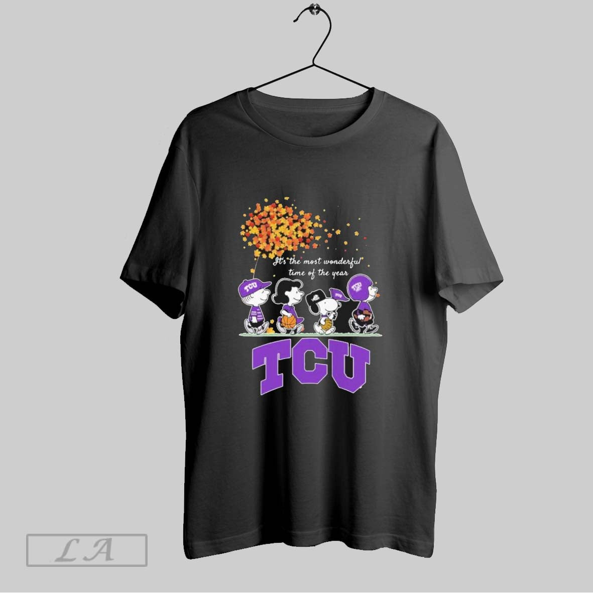 Original Tcu Horned Frogs And Peanuts Character Its - Adult & Kids T-Shirts, Sweatshirts & Hoodies apparel design preview 1