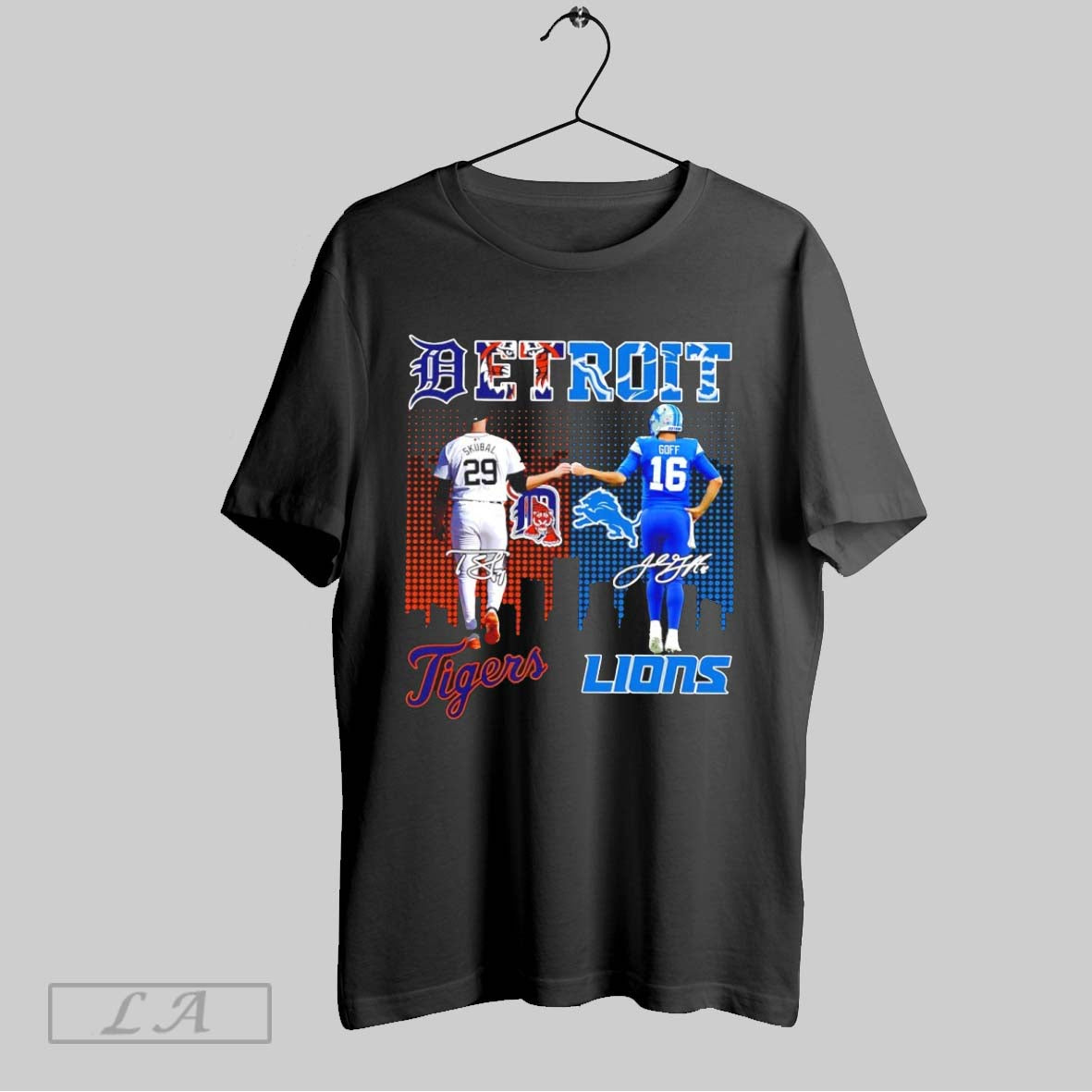 Original Tarik Skubal Detroit Tigers And Jared Goff - Adult & Kids T-Shirts, Sweatshirts & Hoodies apparel design preview 1