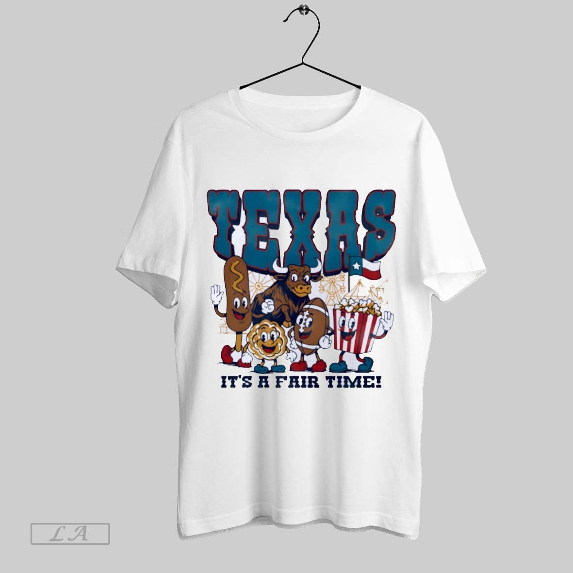 Original Texas Oatmeal Its A Fair Time Mascots - Adult & Kids T-Shirts, Sweatshirts & Hoodies apparel design preview 1
