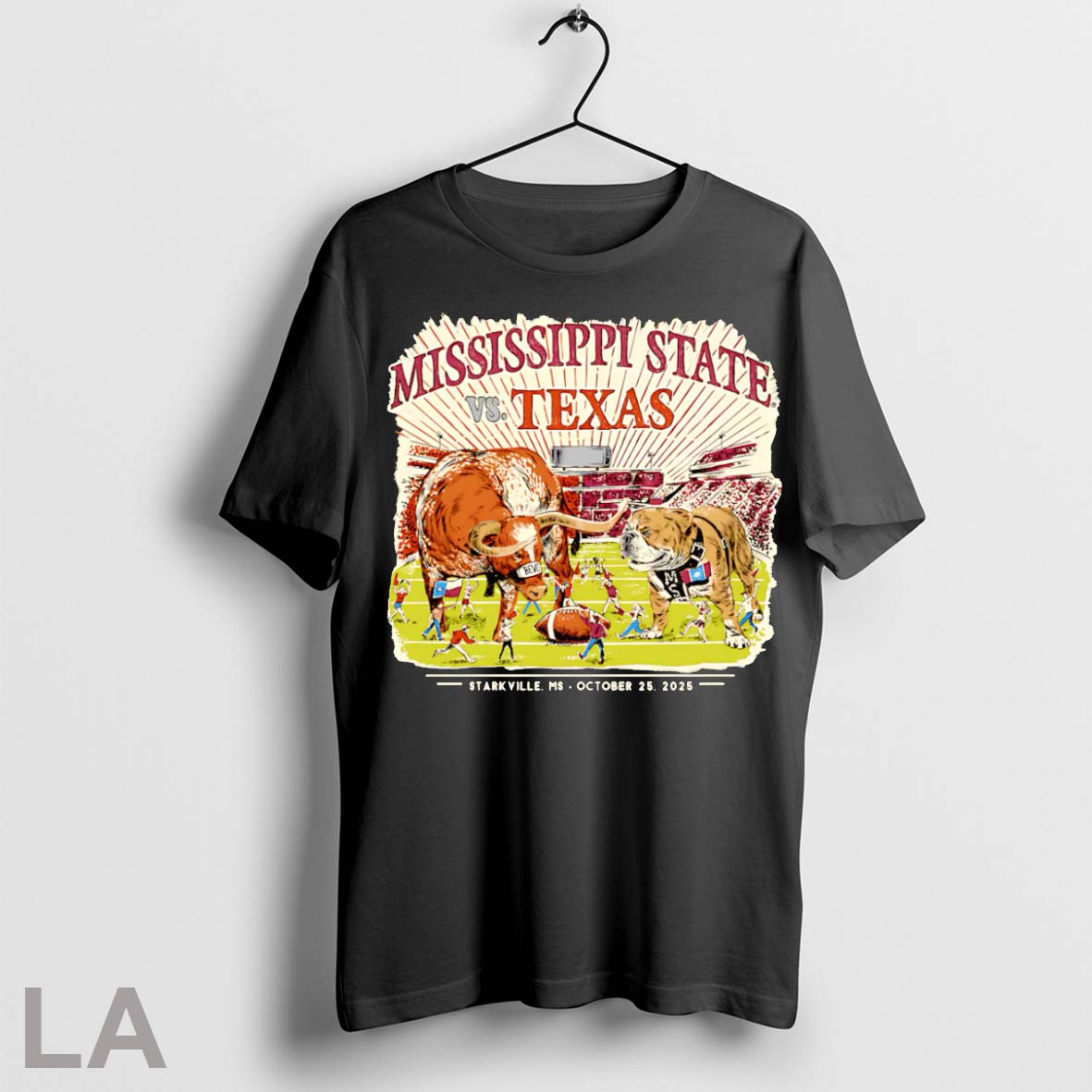 Original Texas Vs Mississippi State Game Day 2025 - Adult & Kids T-Shirts, Sweatshirts & Hoodies apparel design preview 1