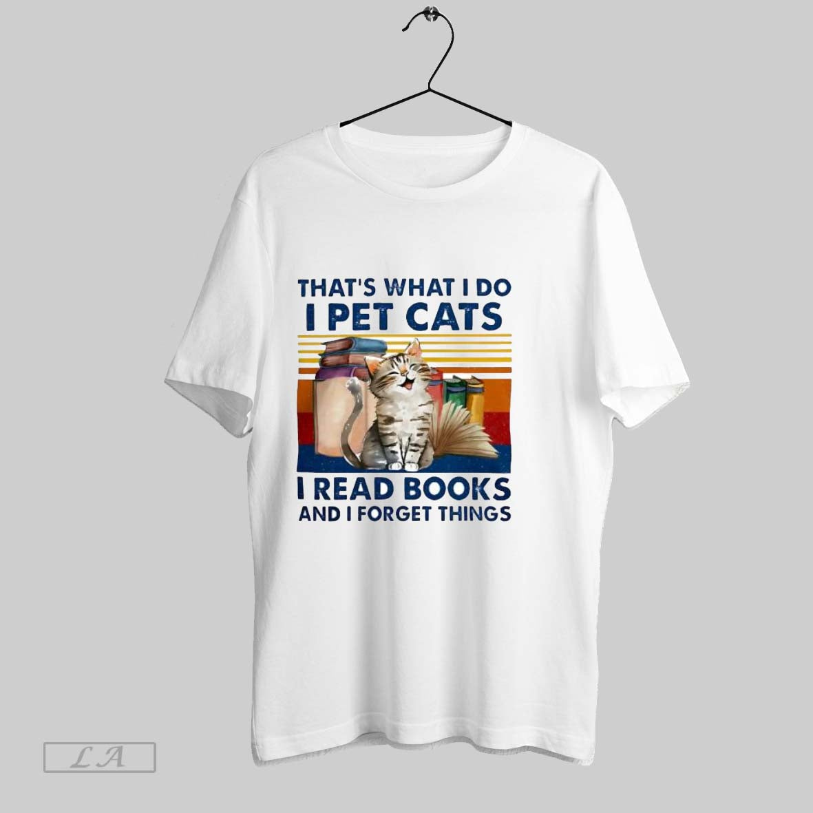 Original Thats What I Do Pet Cats Read Books Vintage - Adult & Kids T-Shirts, Sweatshirts & Hoodies apparel design preview 1