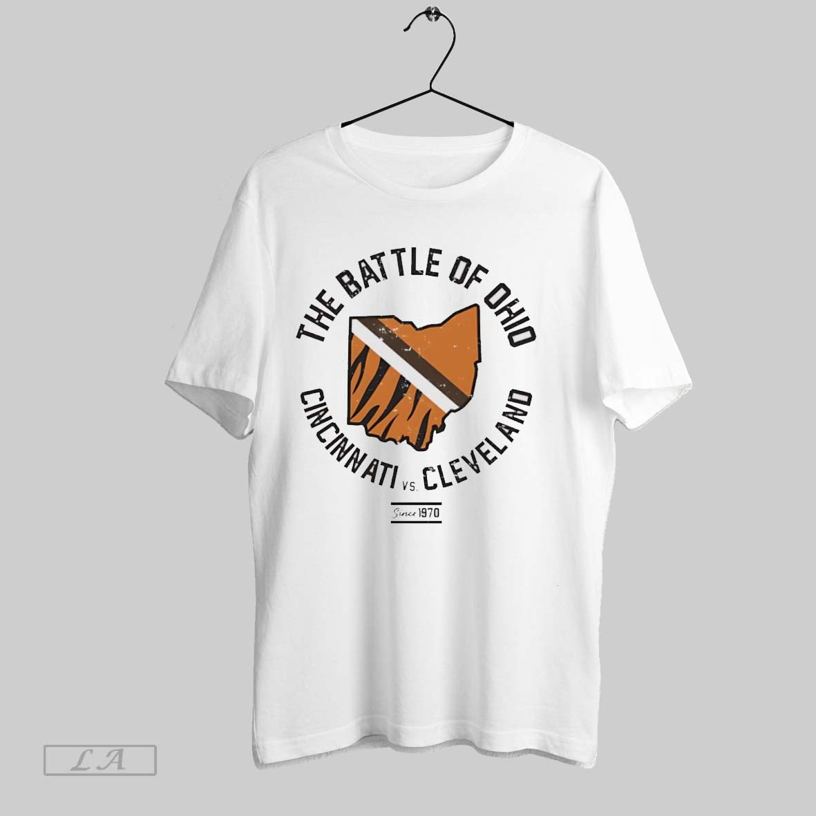 Original The Battle Of Ohio Cincinnati Vs Cleveland - Adult & Kids T-Shirts, Sweatshirts & Hoodies apparel design preview 1