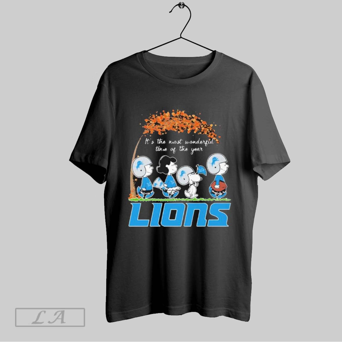 Original The Peanuts Walking X Detroit Lions Its Most - Adult & Kids T-Shirts, Sweatshirts & Hoodies apparel design preview 1