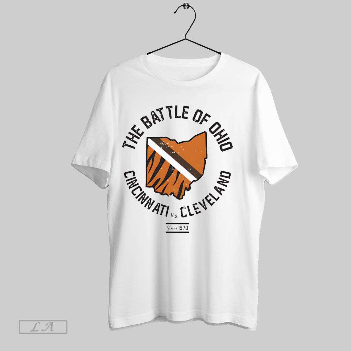 Original The Battle Of Ohio Cincinnati Vs Cleveland - Adult & Kids T-Shirts, Sweatshirts & Hoodies apparel design preview 1