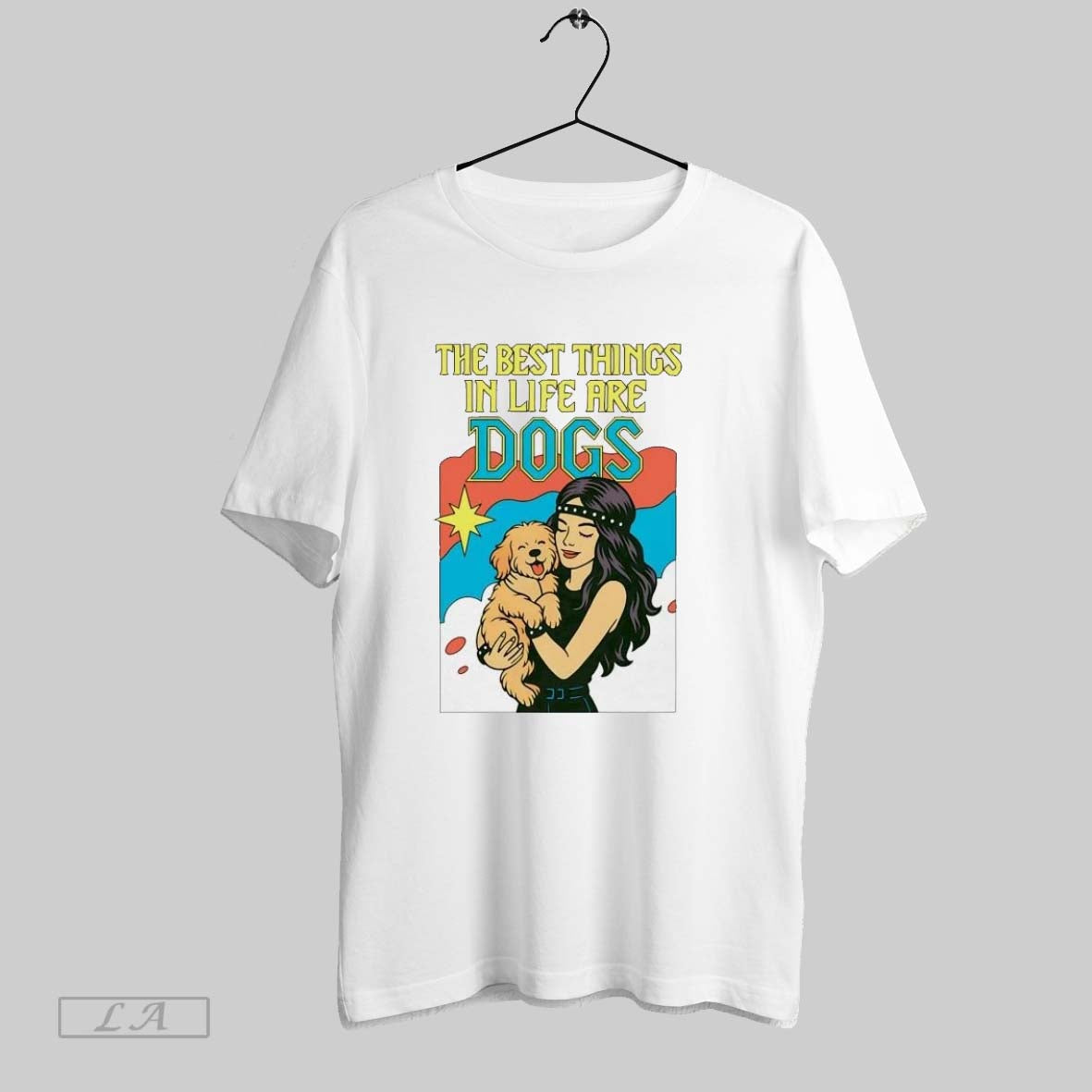 Original The Best Things In Life Are Dogs Ladies - Adult & Kids T-Shirts, Sweatshirts & Hoodies apparel design preview 1