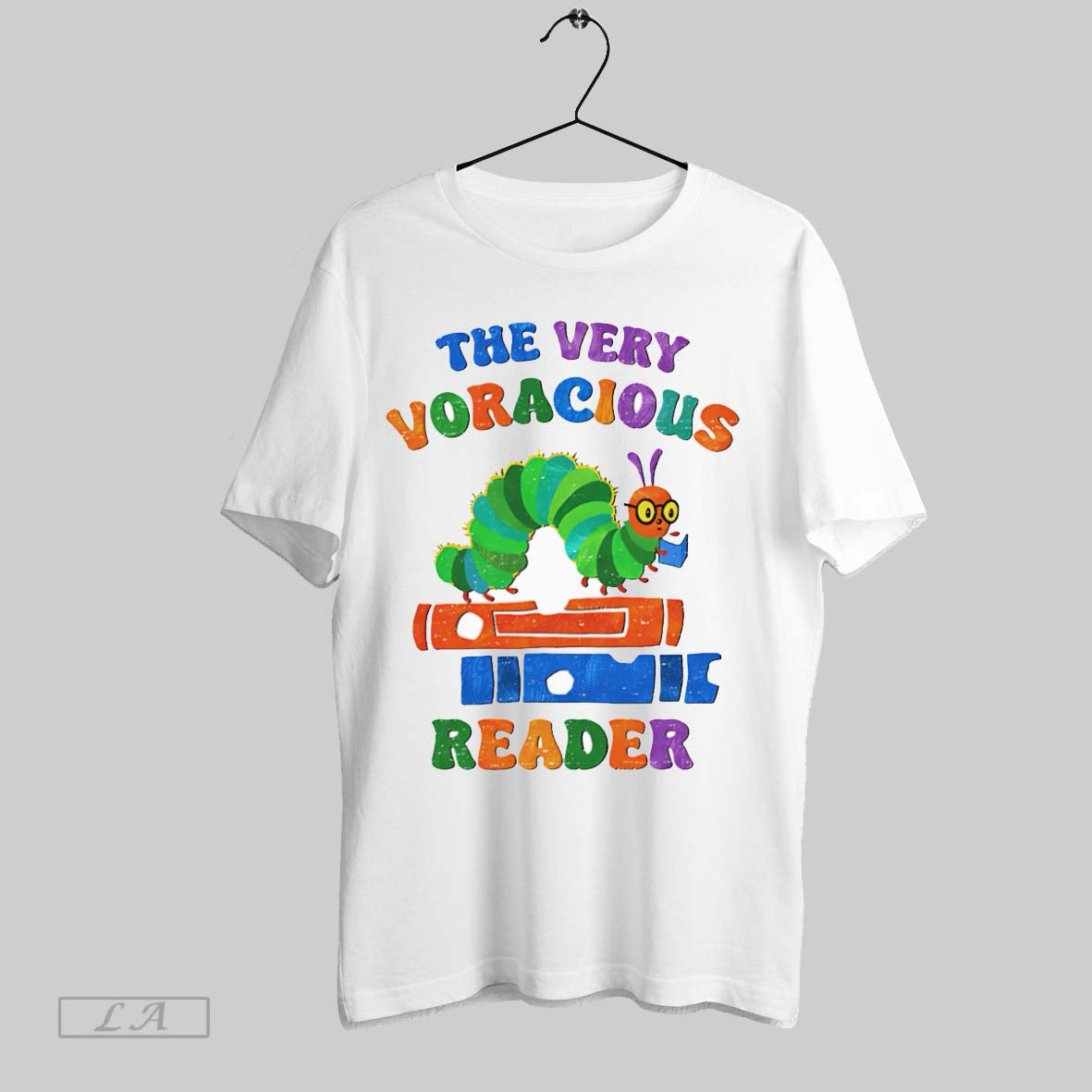 Original The Very Voracious Reader Worm - Adult & Kids T-Shirts, Sweatshirts & Hoodies apparel design preview 1