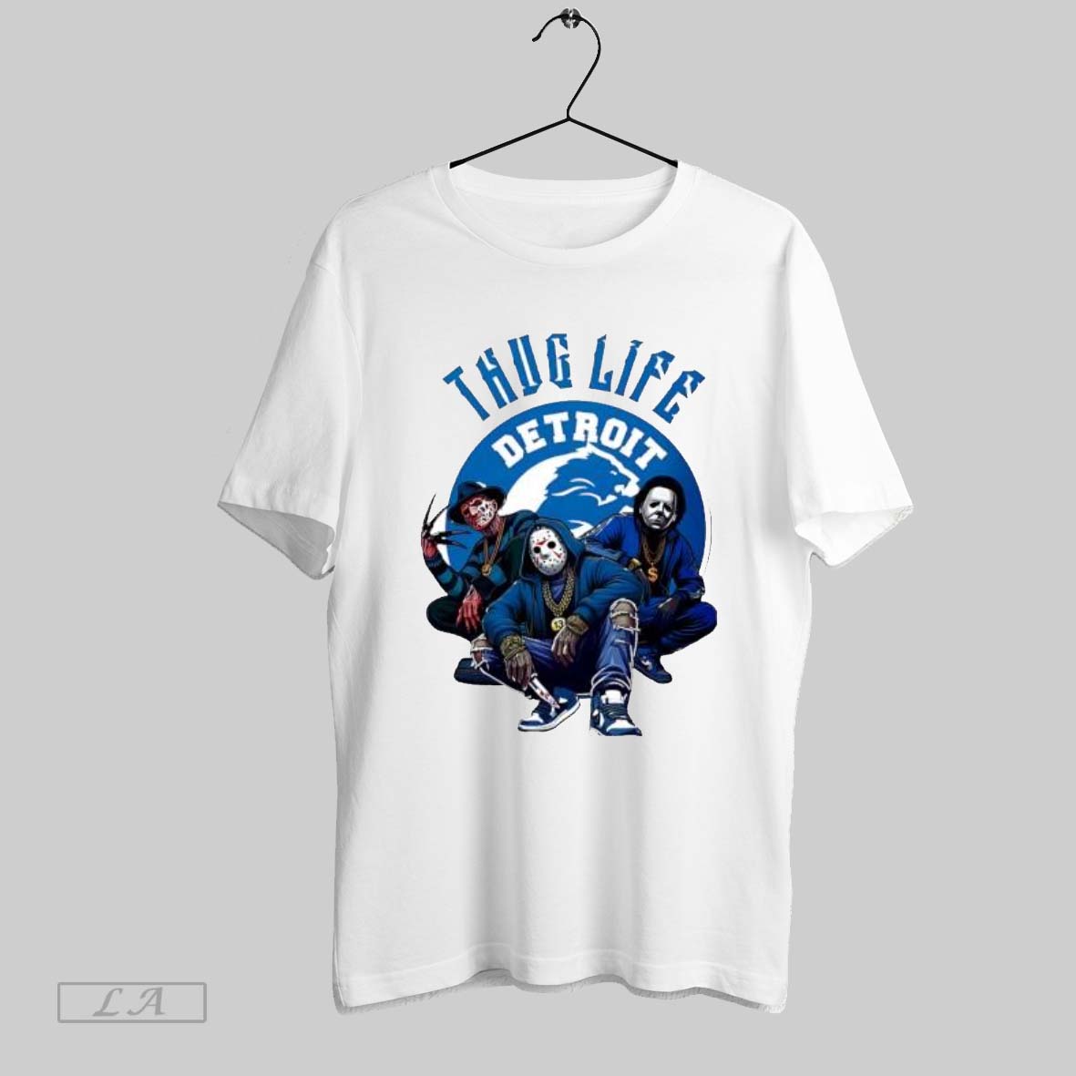 Original Thug Life Detroit Freddy Jason Michael Myers - Adult & Kids T-Shirts, Sweatshirts & Hoodies apparel design preview 1