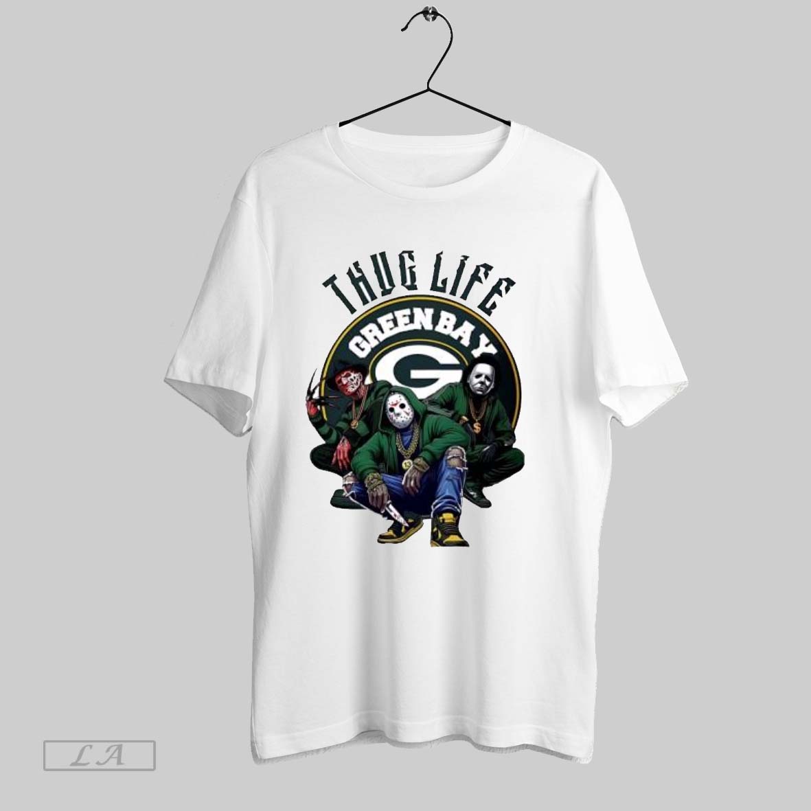 Original Thug Life Green Bay Freddy Jason Michael - Adult & Kids T-Shirts, Sweatshirts & Hoodies apparel design preview 1