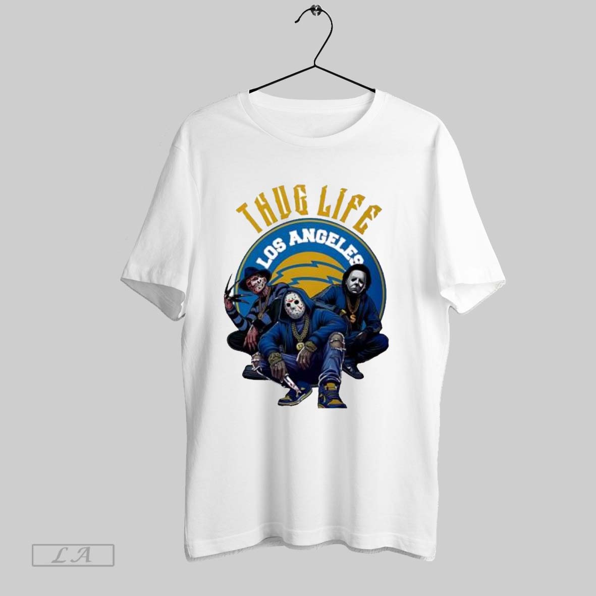 Original Thug Life Los Angeles Freddy Jason Michael - Adult & Kids T-Shirts, Sweatshirts & Hoodies apparel design preview 1