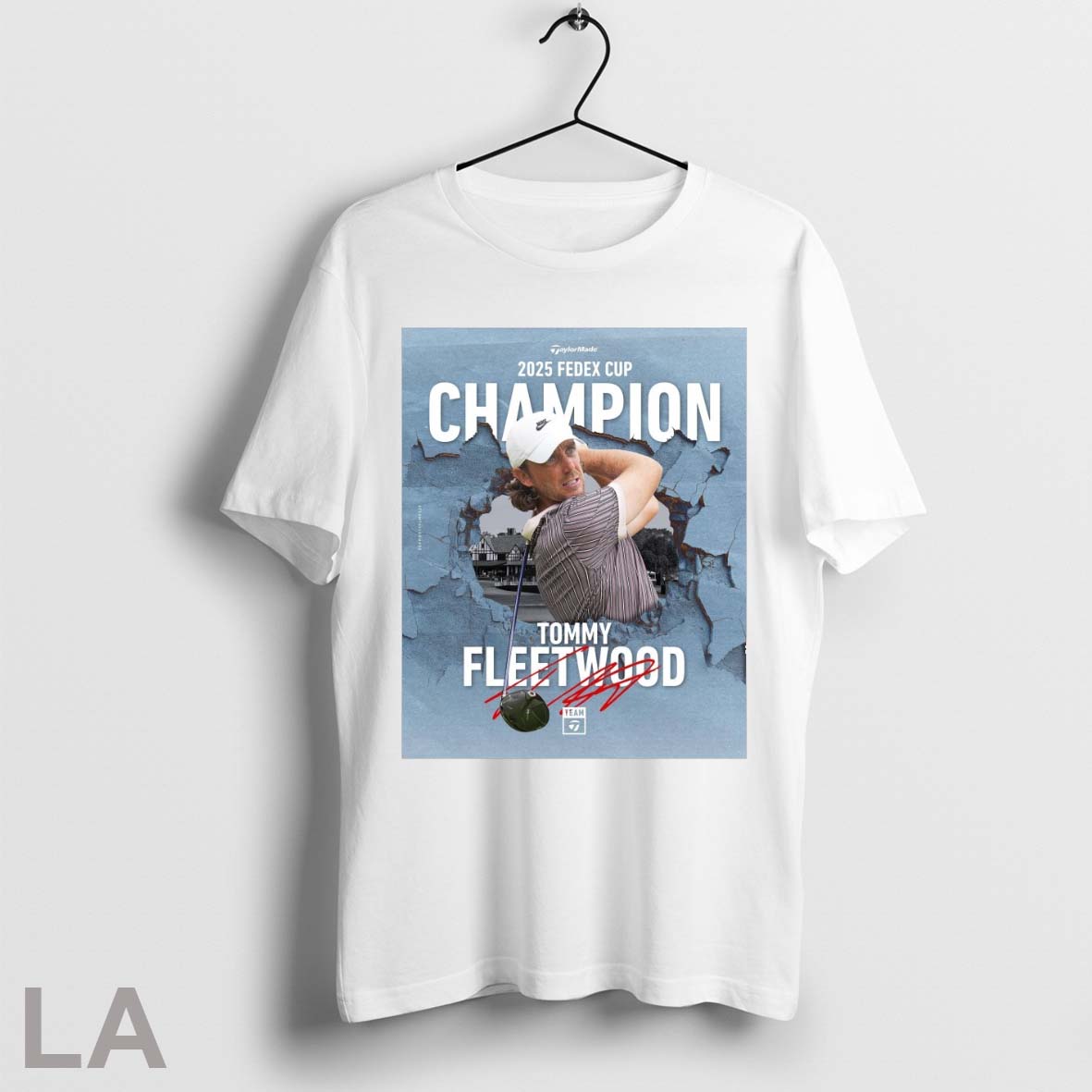 Original Tommy Fleetwood Pga Tour Winner 2025 Fedex - Adult & Kids T-Shirts, Sweatshirts & Hoodies apparel design preview 1