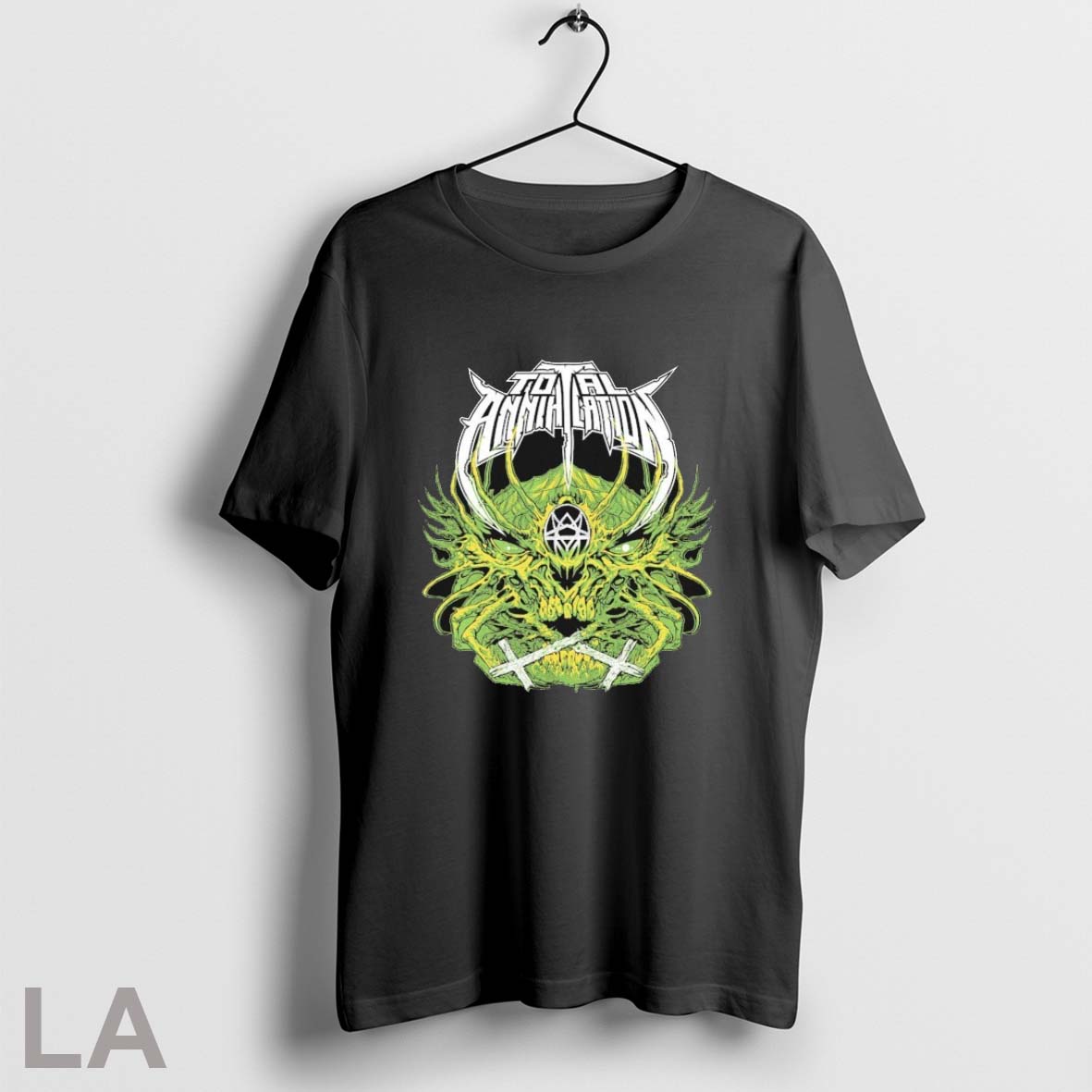Original Total Annihilation Green Skull - Adult & Kids T-Shirts, Sweatshirts & Hoodies apparel design preview 1