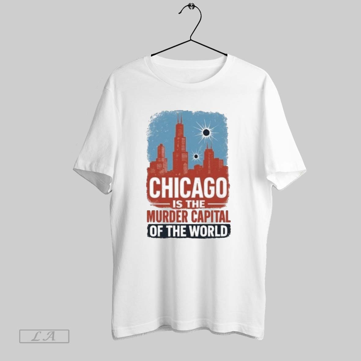 Original Trump Chicago Is The Murder Capital Of World - Adult & Kids T-Shirts, Sweatshirts & Hoodies apparel design preview 1