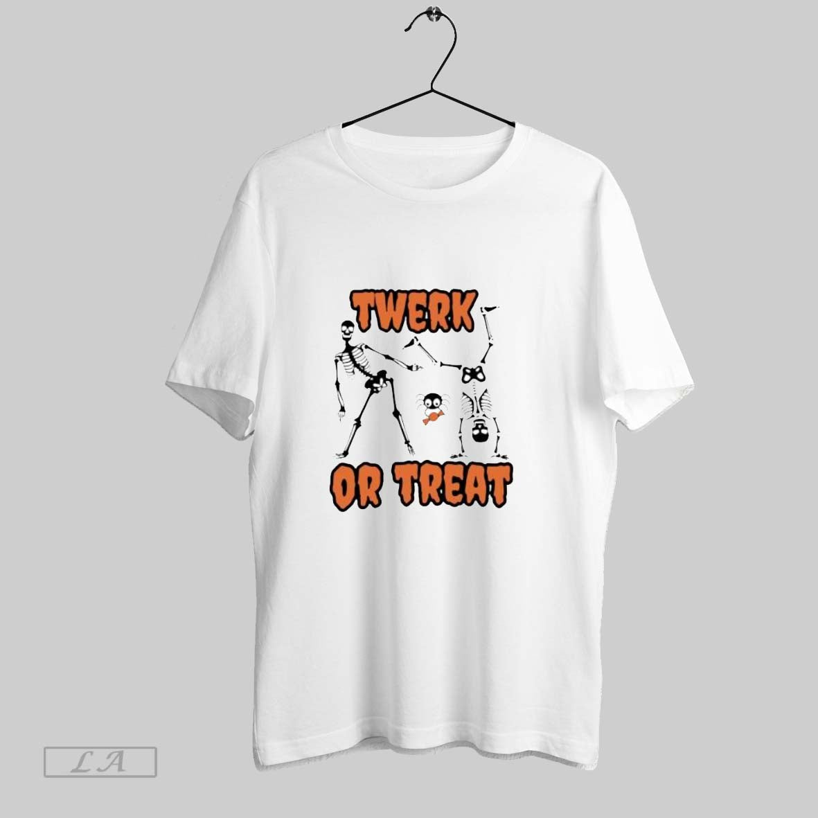 Original Twerk Or Treat Halloween Skeletons - Adult & Kids T-Shirts, Sweatshirts & Hoodies apparel design preview 1