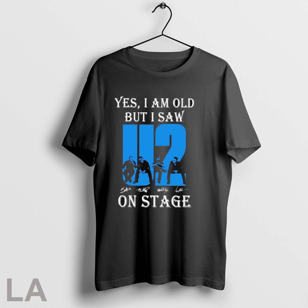 Original U2 Yes I Am Old But Saw On Stage Signatures - Adult & Kids T-Shirts, Sweatshirts & Hoodies apparel design preview 1
