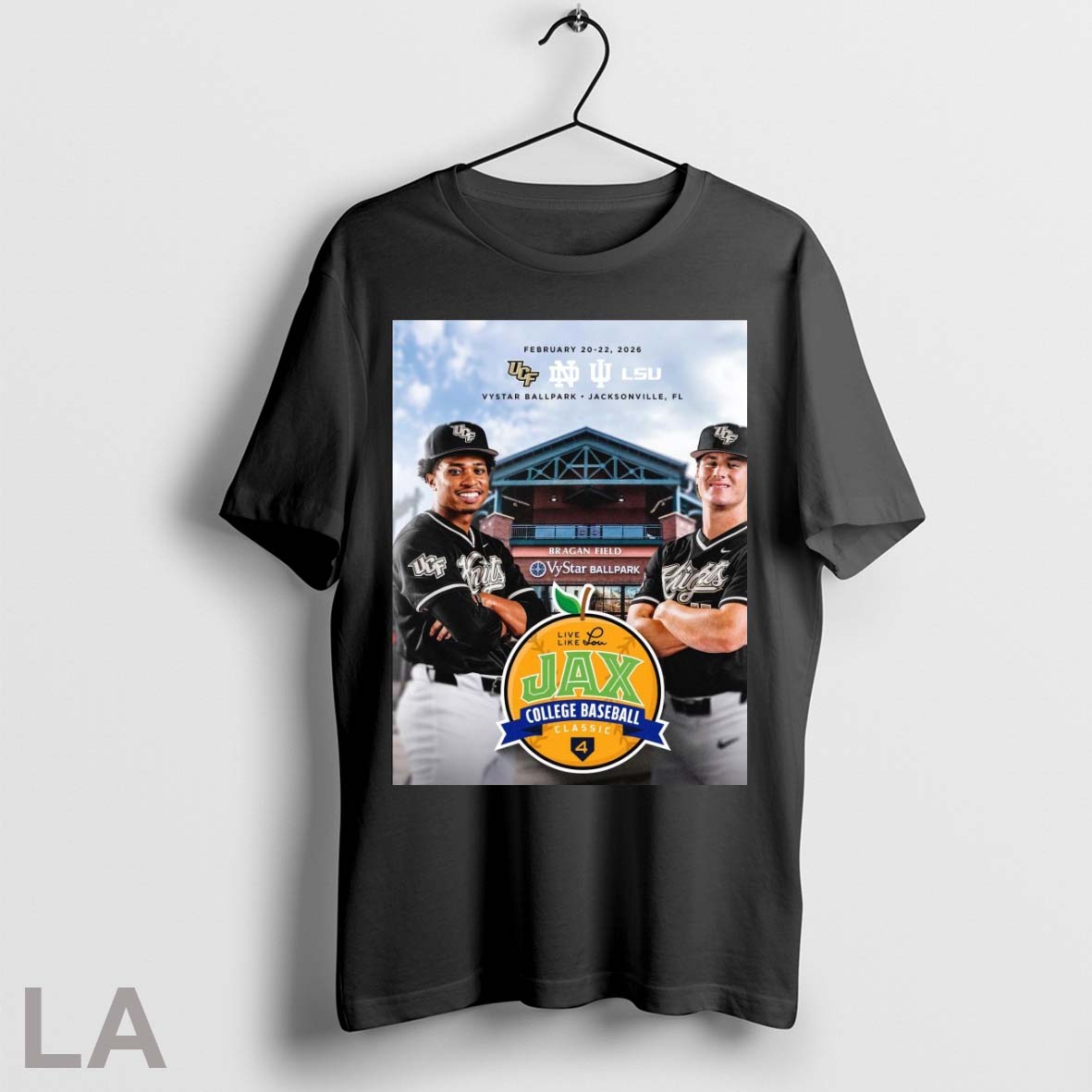 Original Ucf Notre Dame Iu And Lsu 2026 Live Like Lou - Adult & Kids T-Shirts, Sweatshirts & Hoodies apparel design preview 1