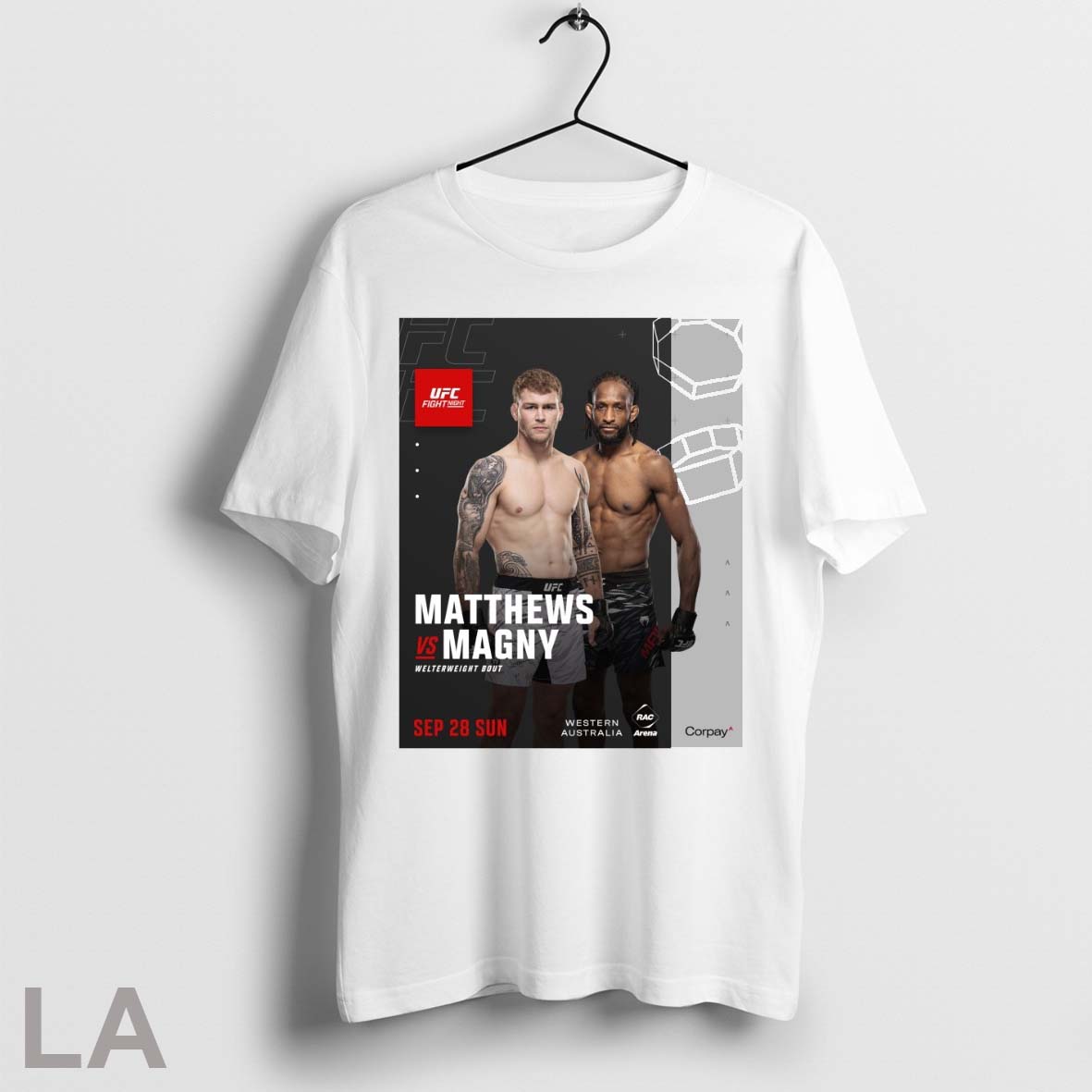 Original Ufc Fight Night Matthews Vs Magny - Adult & Kids T-Shirts, Sweatshirts & Hoodies apparel design preview 1