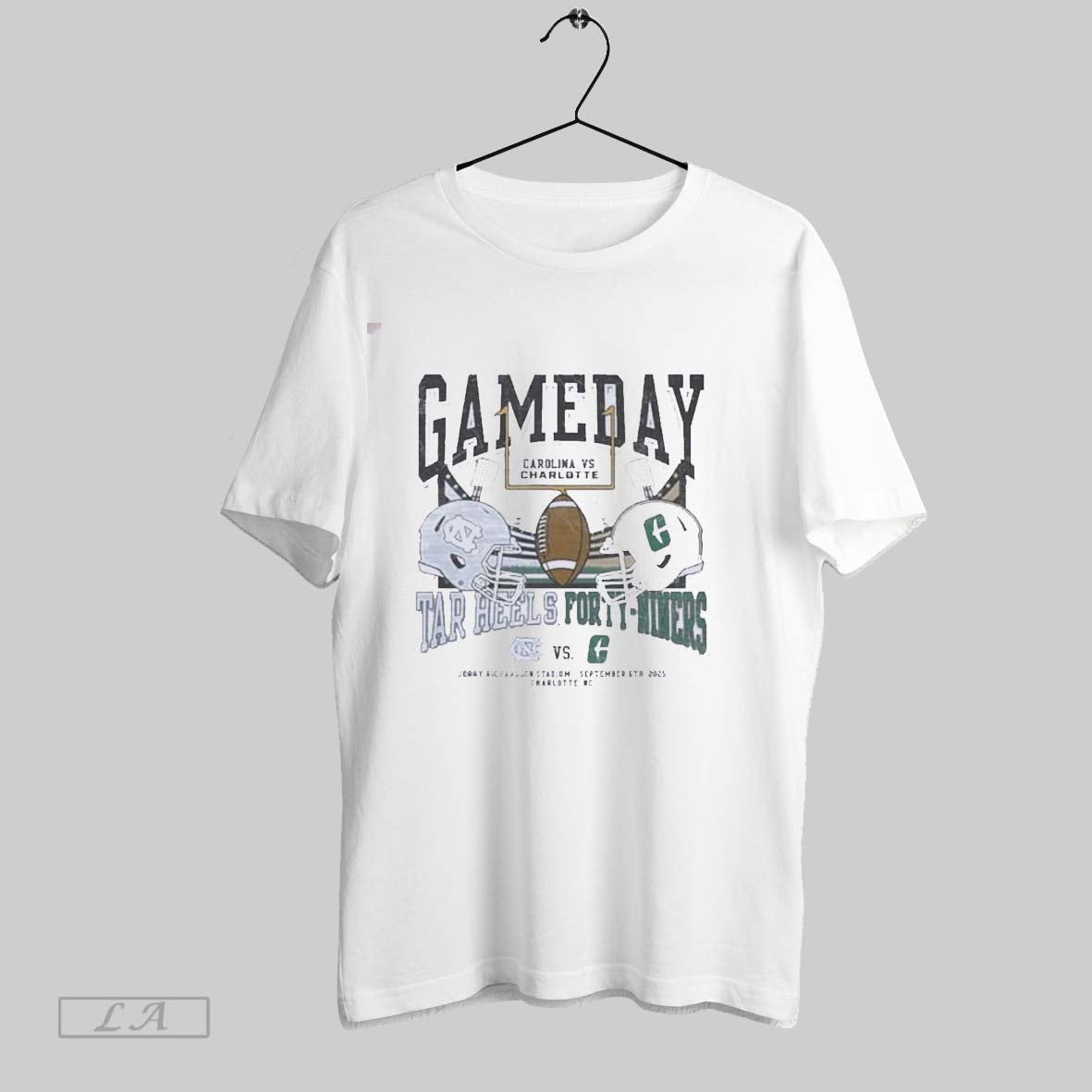 Original Unc Tar Heels Vs Charlotte 2025 Gameday - Adult & Kids T-Shirts, Sweatshirts & Hoodies apparel design preview 1
