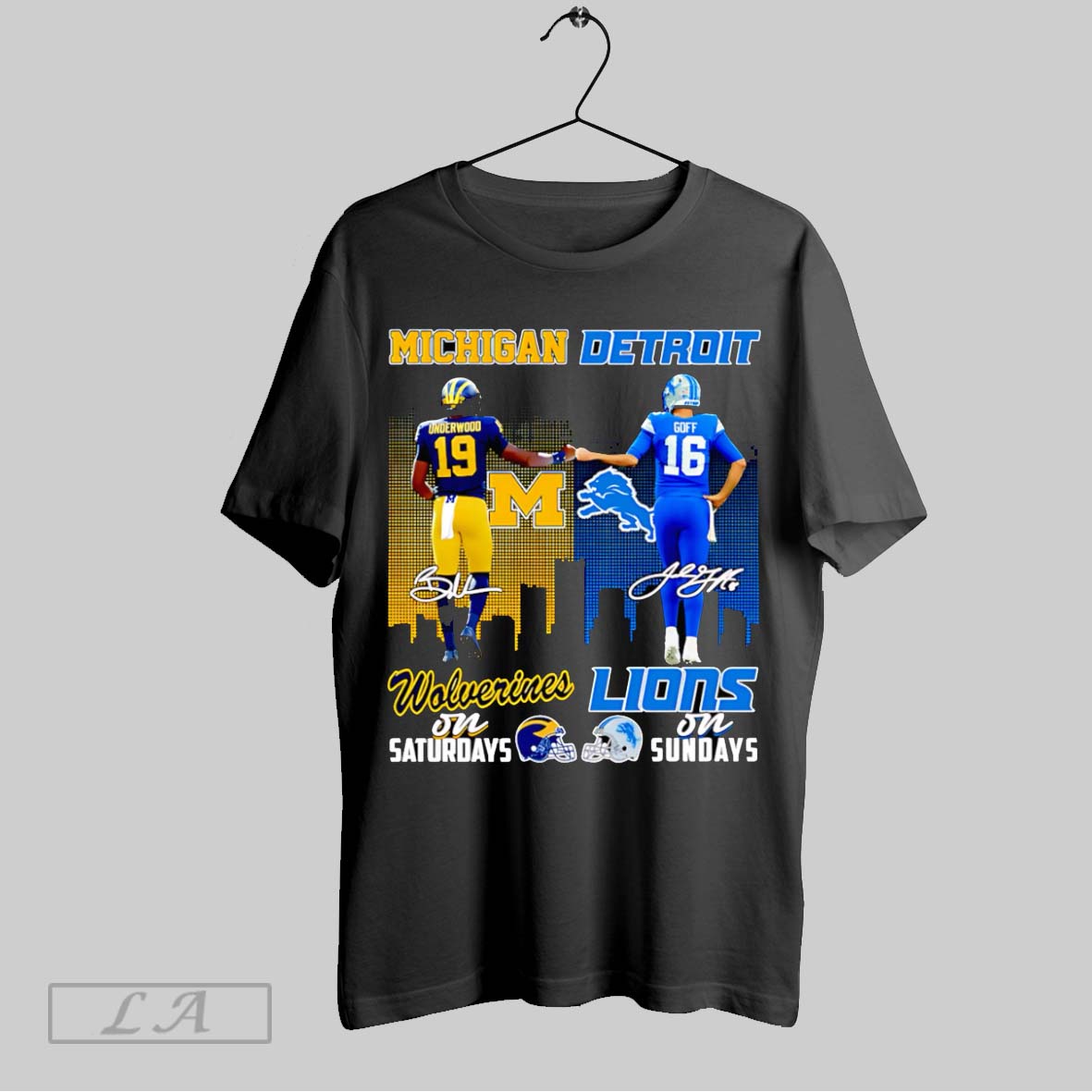Original Underwood And Goff Michigan Wolverines On - Adult & Kids T-Shirts, Sweatshirts & Hoodies apparel design preview 1
