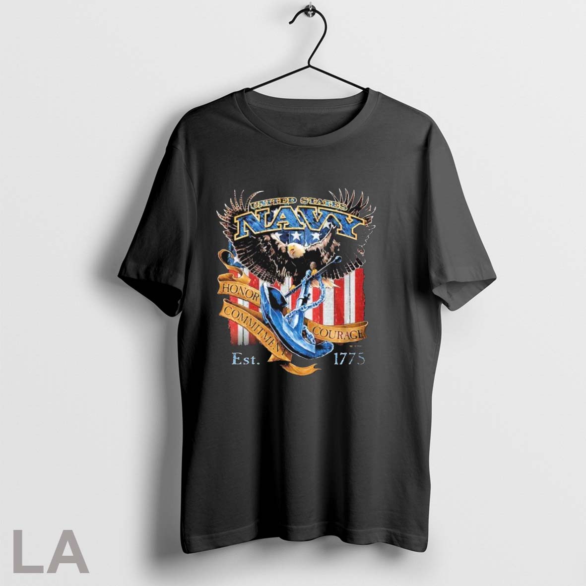 Original United States Navy Honor Courage Commitment - Adult & Kids T-Shirts, Sweatshirts & Hoodies apparel design preview 1