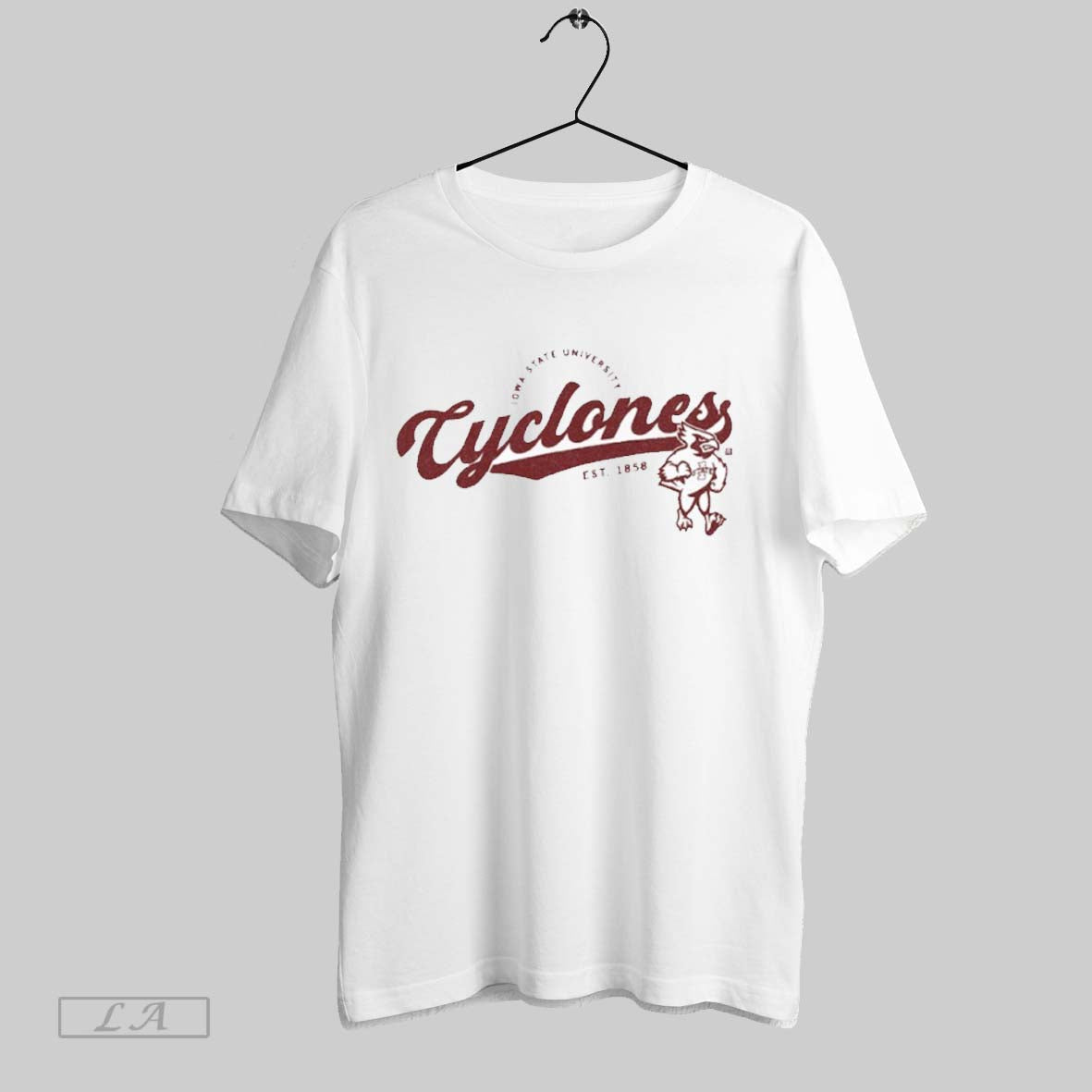 Original University Of Iowa Cyclones Script Logo - Adult & Kids T-Shirts, Sweatshirts & Hoodies apparel design preview 1