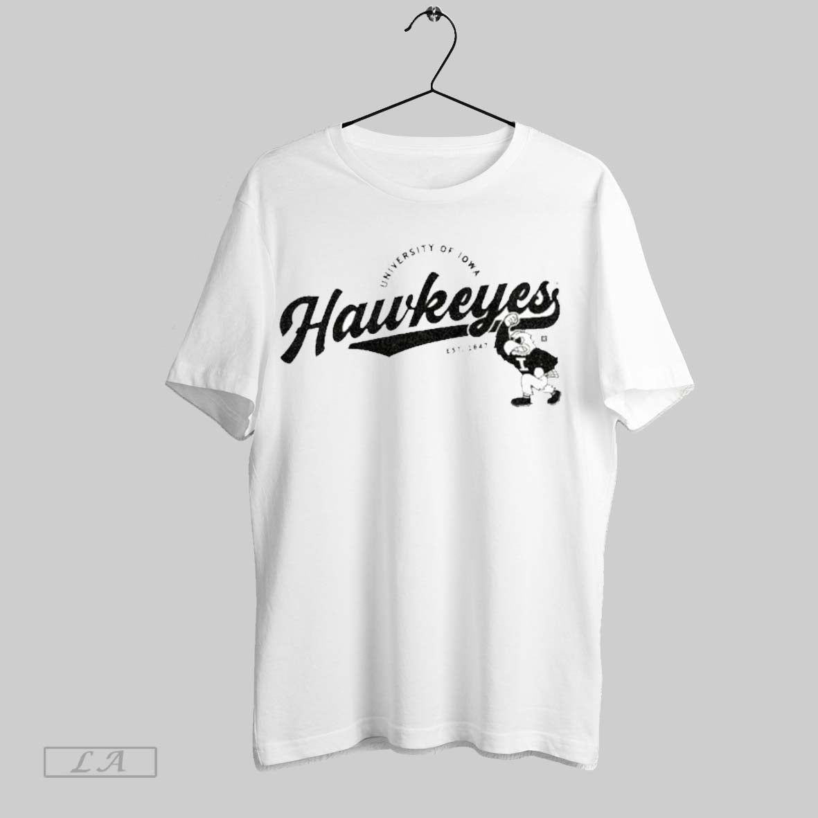 Original University Of Iowa Hawkeye Script Logo - Adult & Kids T-Shirts, Sweatshirts & Hoodies apparel design preview 1