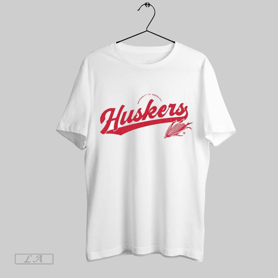 Original University Of Nebraska Huskers Script Logo - Adult & Kids T-Shirts, Sweatshirts & Hoodies apparel design preview 1