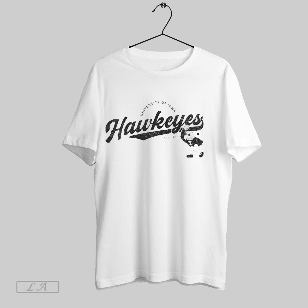 Original University Of Iowa Hawkeyes Est 1847 Ladies - Adult & Kids T-Shirts, Sweatshirts & Hoodies apparel design preview 1