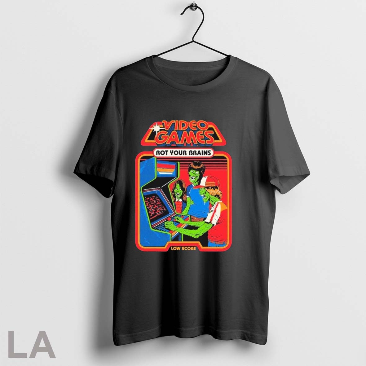 Original Video Games Rot Your Brains Low Score - Adult & Kids T-Shirts, Sweatshirts & Hoodies apparel design preview 1