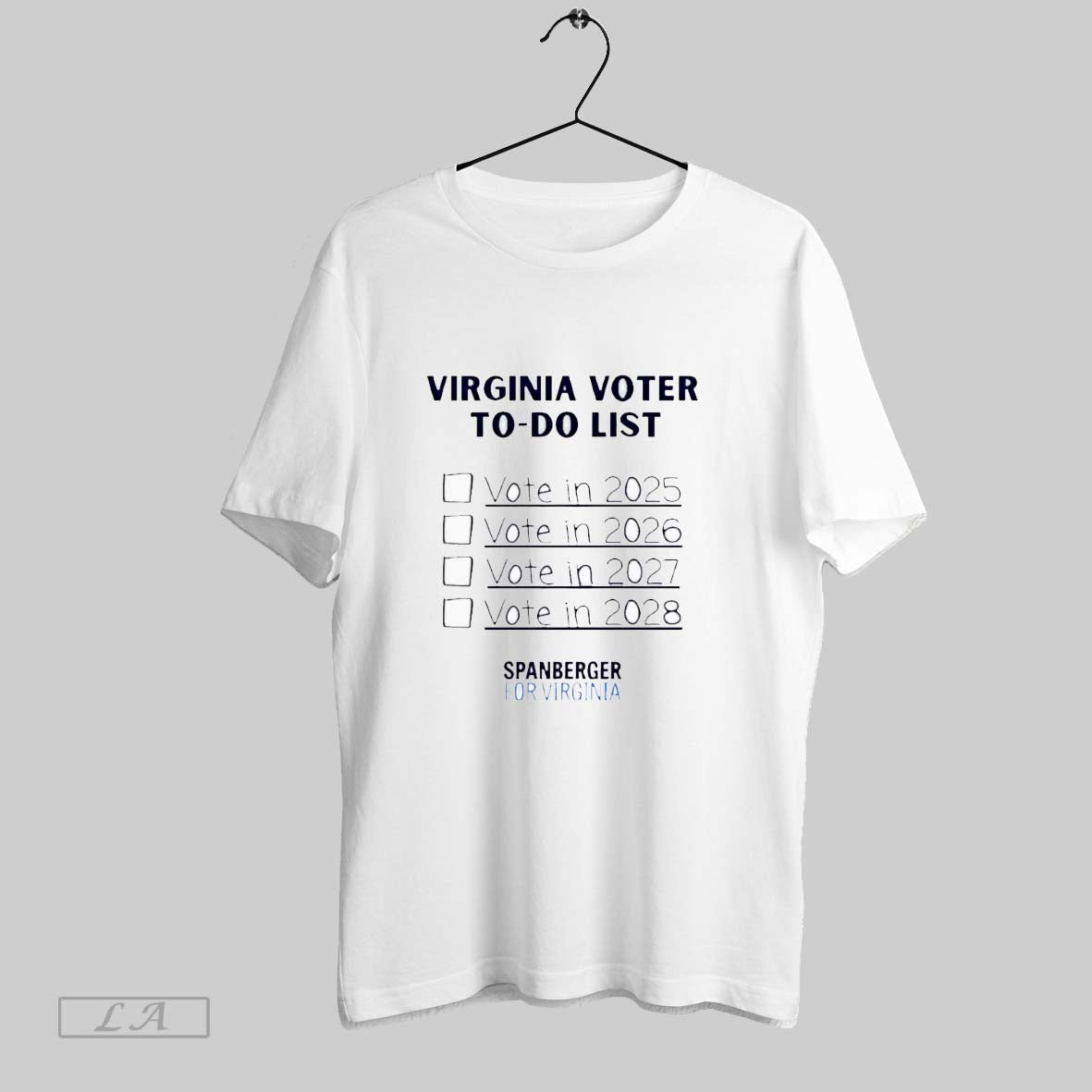 Original Virginia Voter To Do List Vote In 2025 - Adult & Kids T-Shirts, Sweatshirts & Hoodies apparel design preview 1