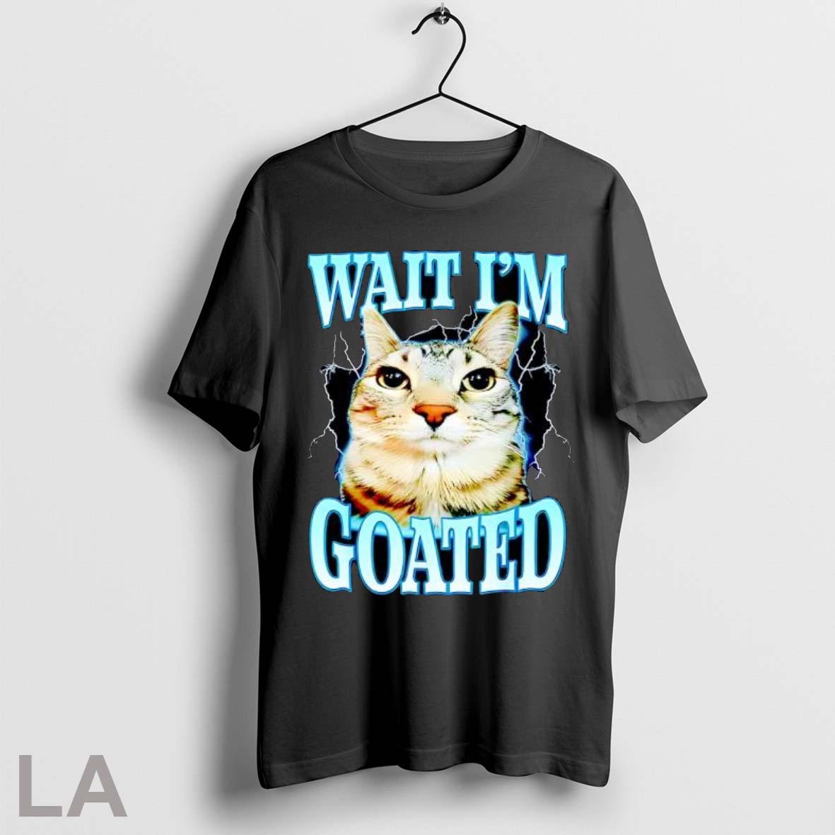 Original Wait Im Goated Cat Lightning - Adult & Kids T-Shirts, Sweatshirts & Hoodies apparel design preview 1