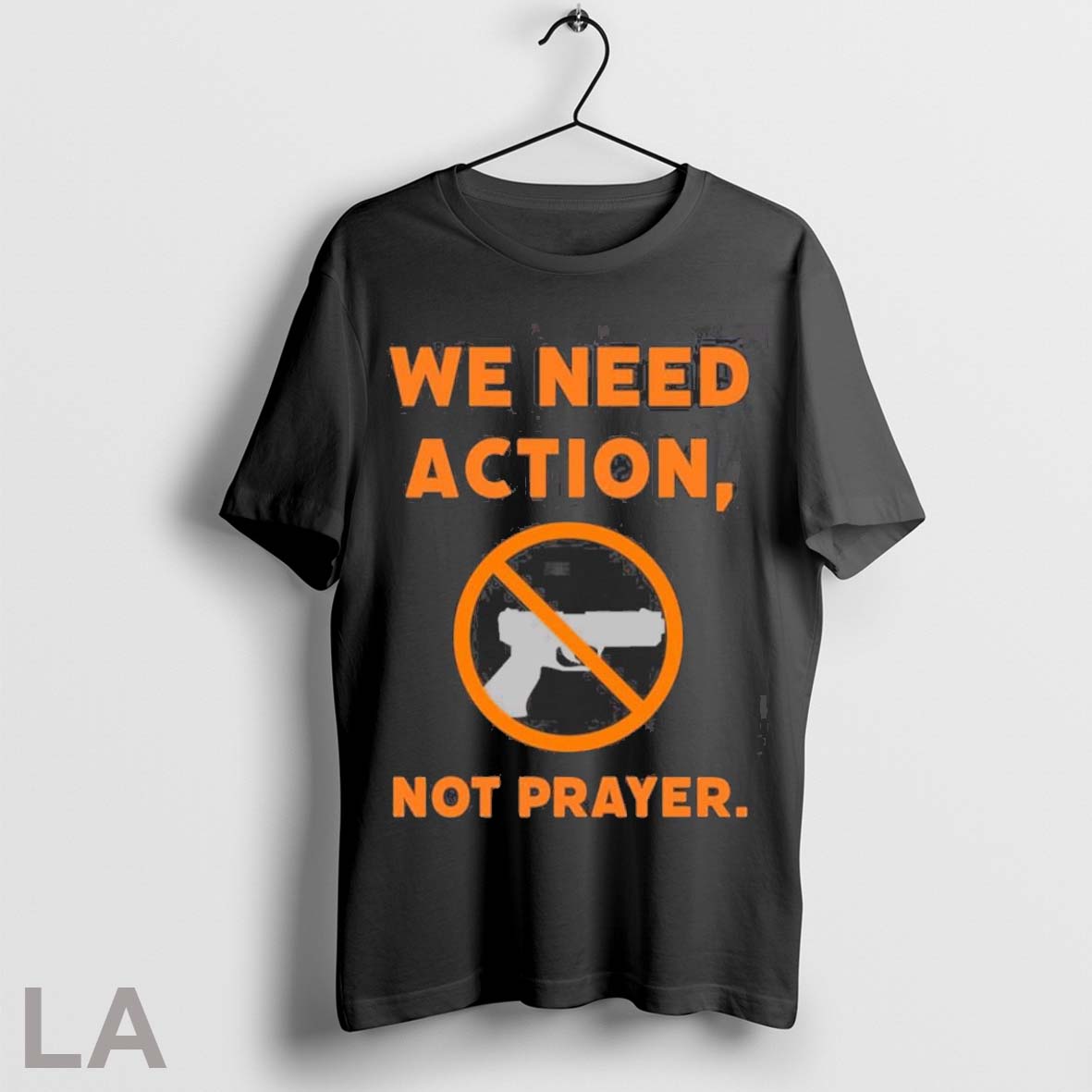 Original We Need Action Not Prayer 2025 - Adult & Kids T-Shirts, Sweatshirts & Hoodies apparel design preview 1