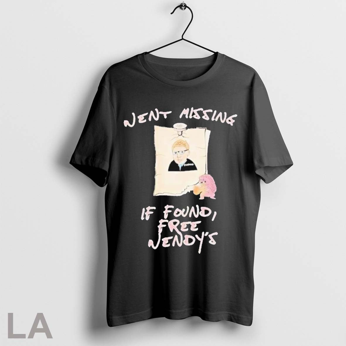 Original Went Missing If Found Free Wendys - Adult & Kids T-Shirts, Sweatshirts & Hoodies apparel design preview 1