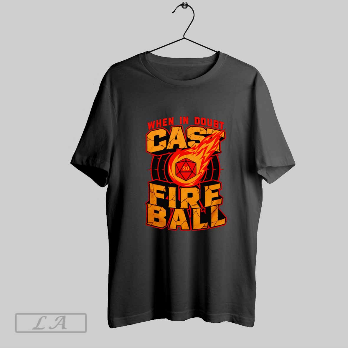Original When In Doubt Cast Fire Ball - Adult & Kids T-Shirts, Sweatshirts & Hoodies apparel design preview 1