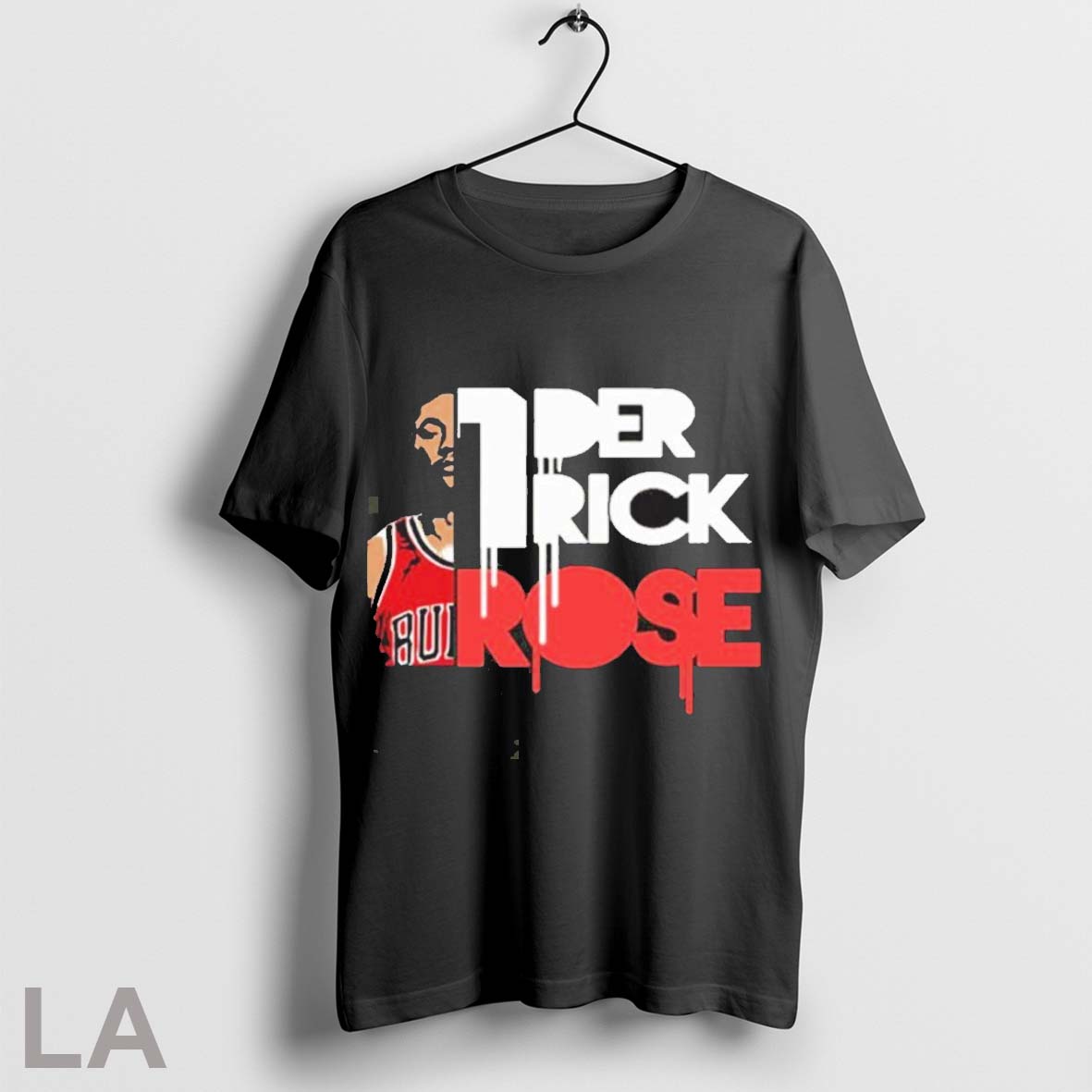 Original Whtie Red Art Derrick Rose - Adult & Kids T-Shirts, Sweatshirts & Hoodies apparel design preview 1